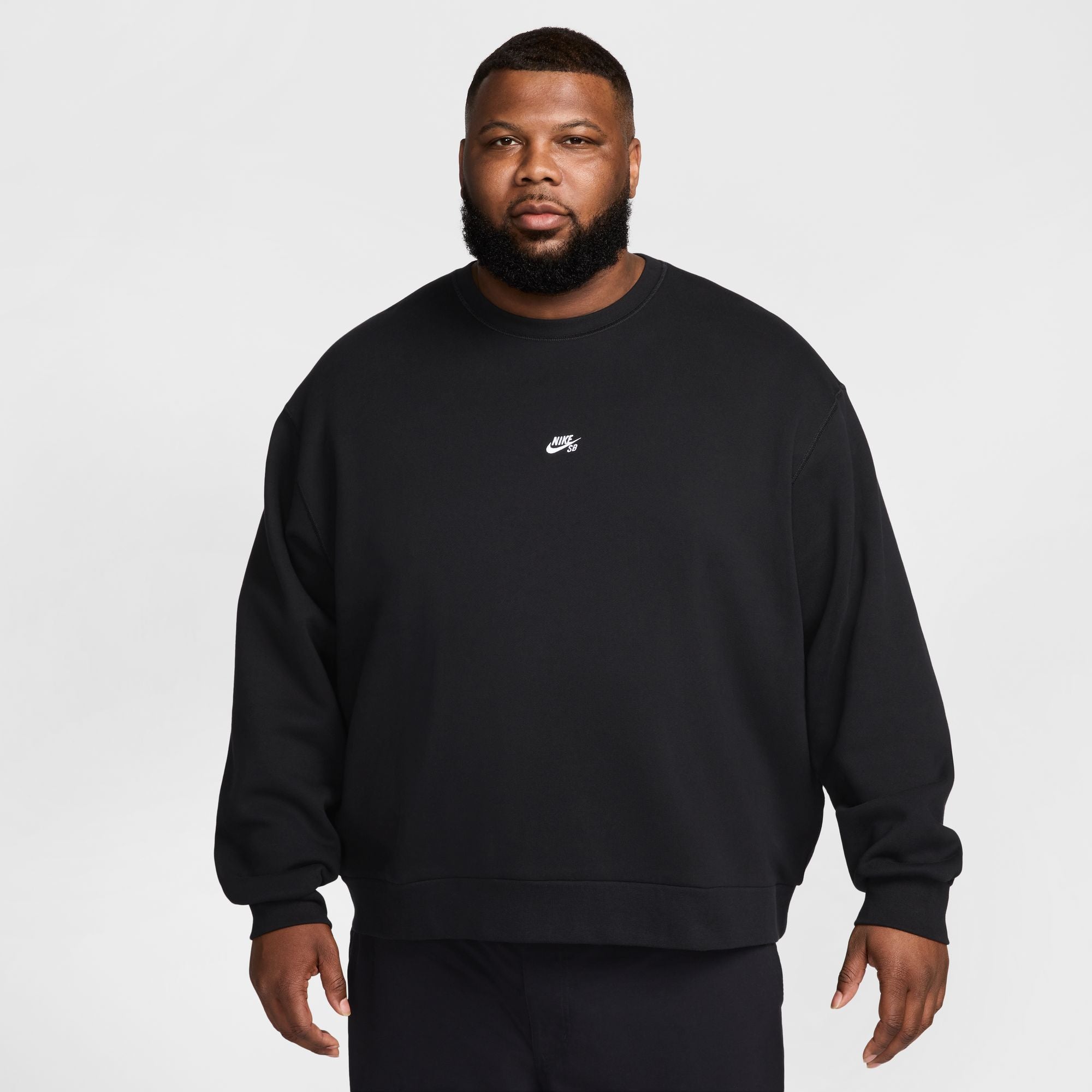 Black/White Fleece Nike SB Fleece Crew