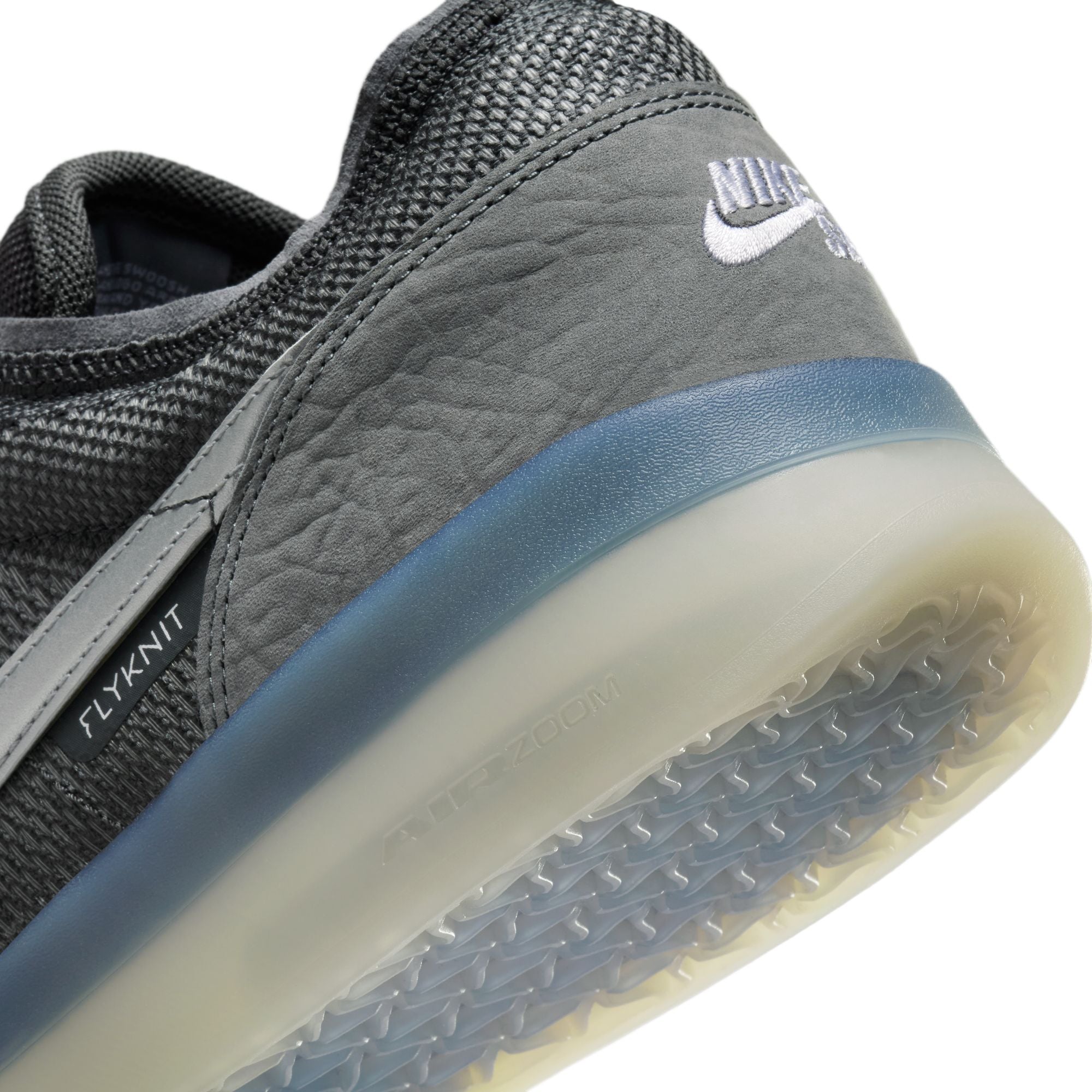 Cool Grey PS8 Nike SB Skate Shoe Detail