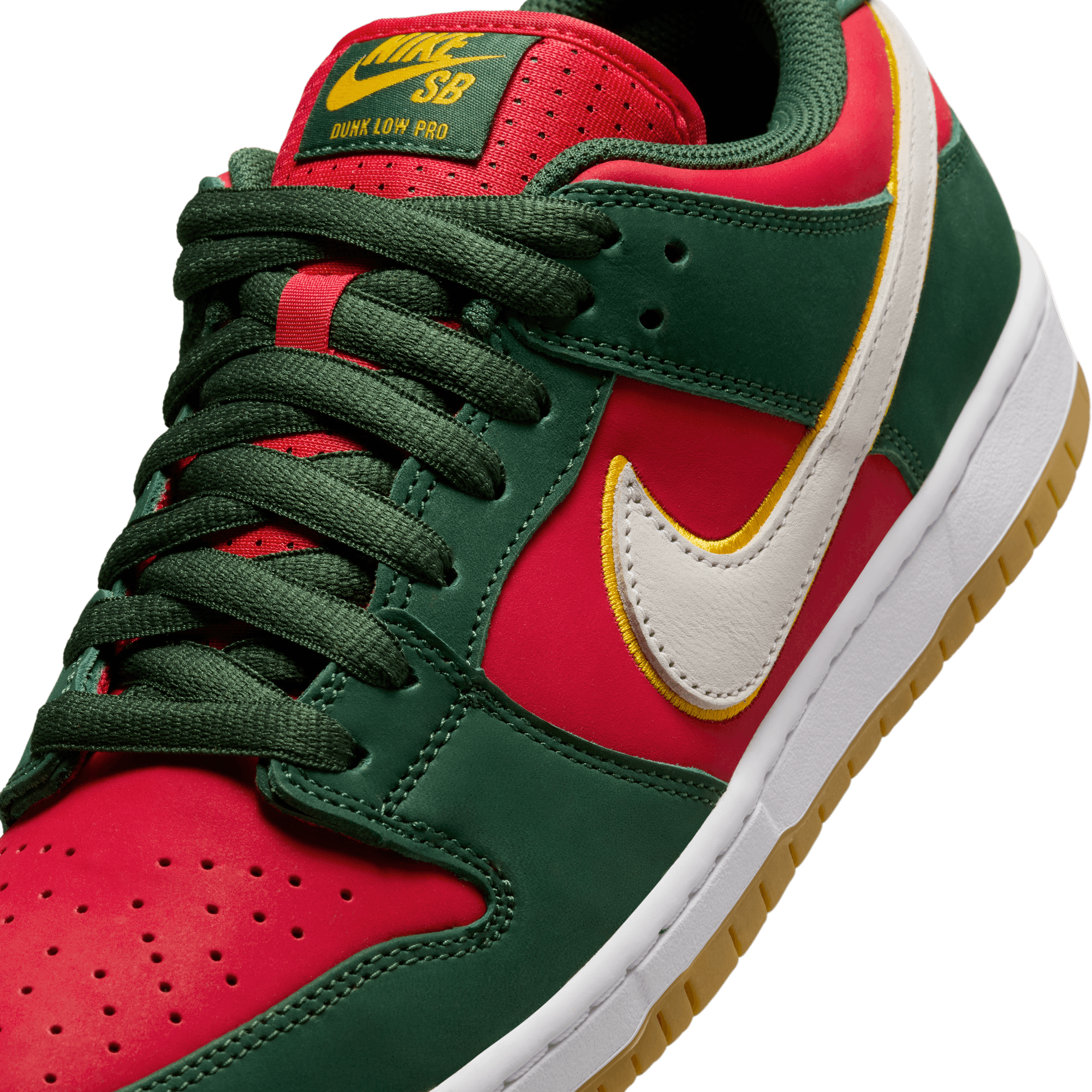 Supersonics Nike SB Dunk Low Pro Premium Skate Shoe Detail