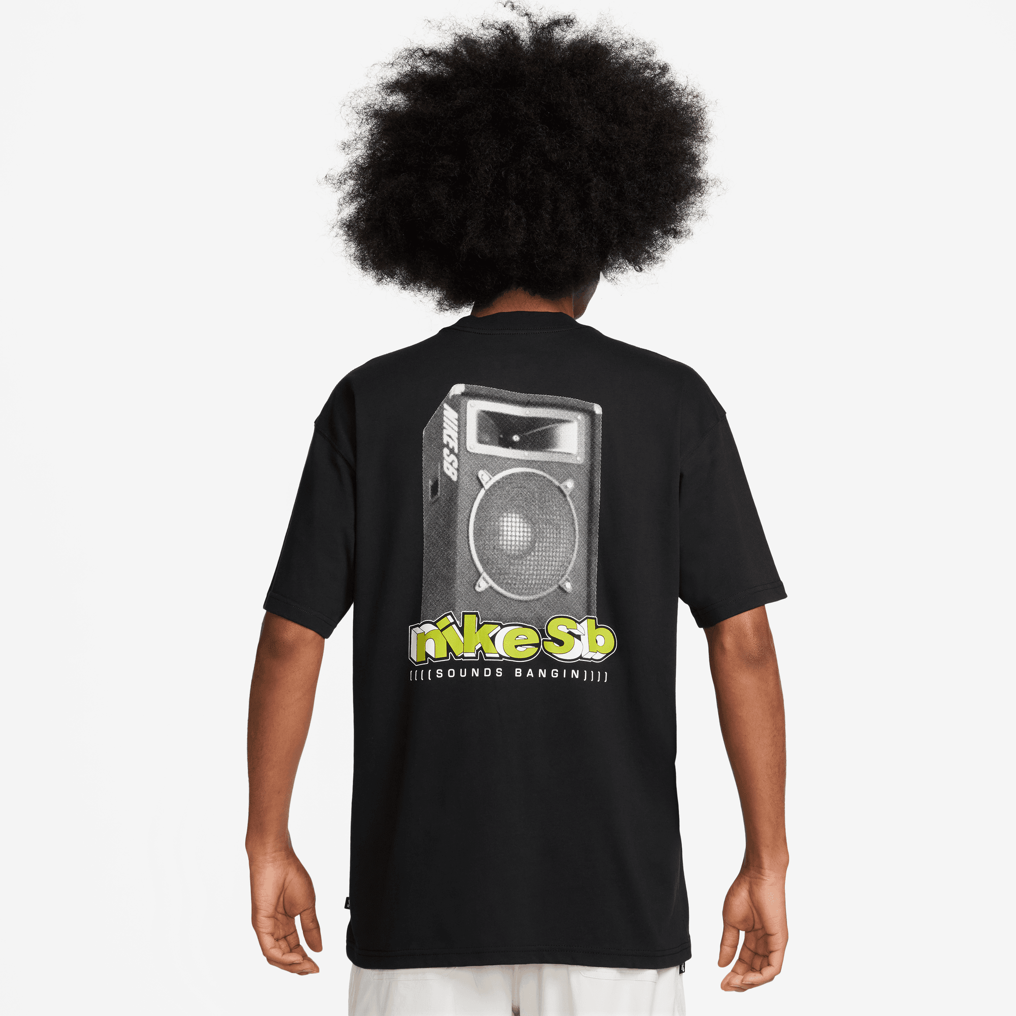 Black Chainstitch Sounds Bangin Max90 Nike SB T-Shirt Back