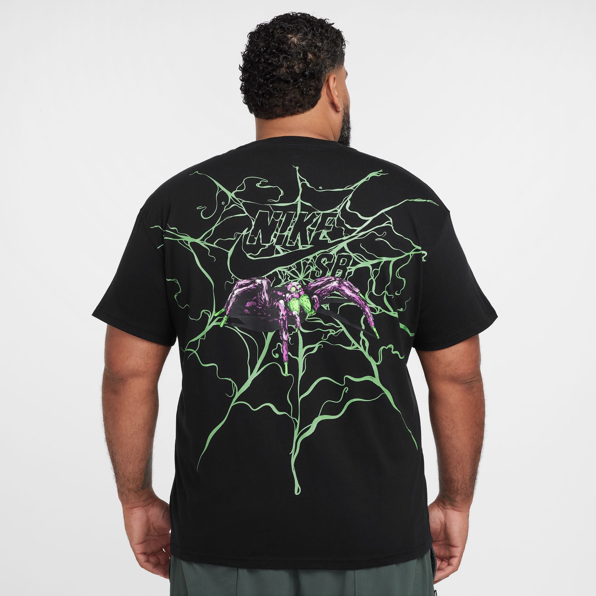 Black Gold in the dark spider Nike SB T-Shirt Back