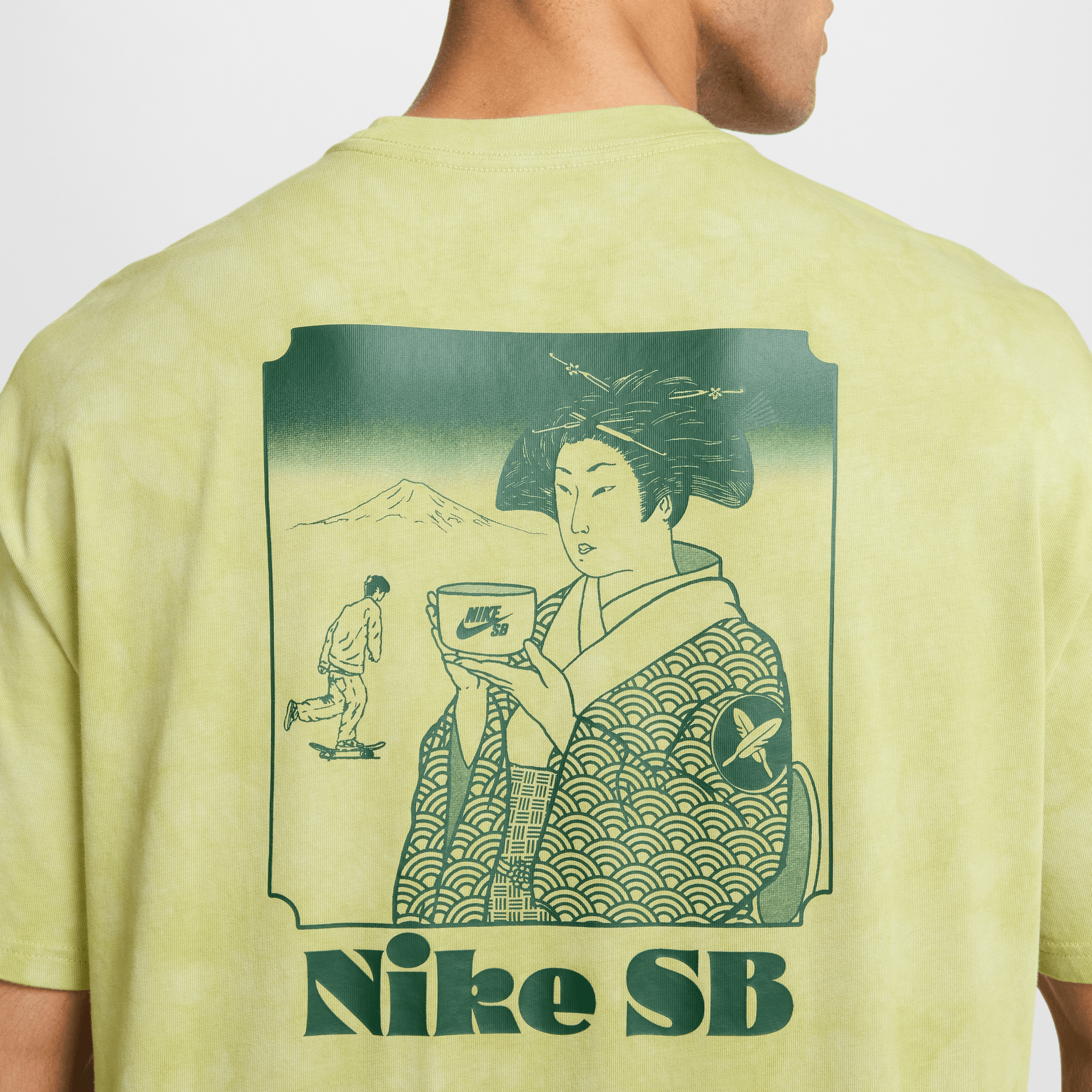 Olive Aura Yuto Nike SB T-Shirt Detail