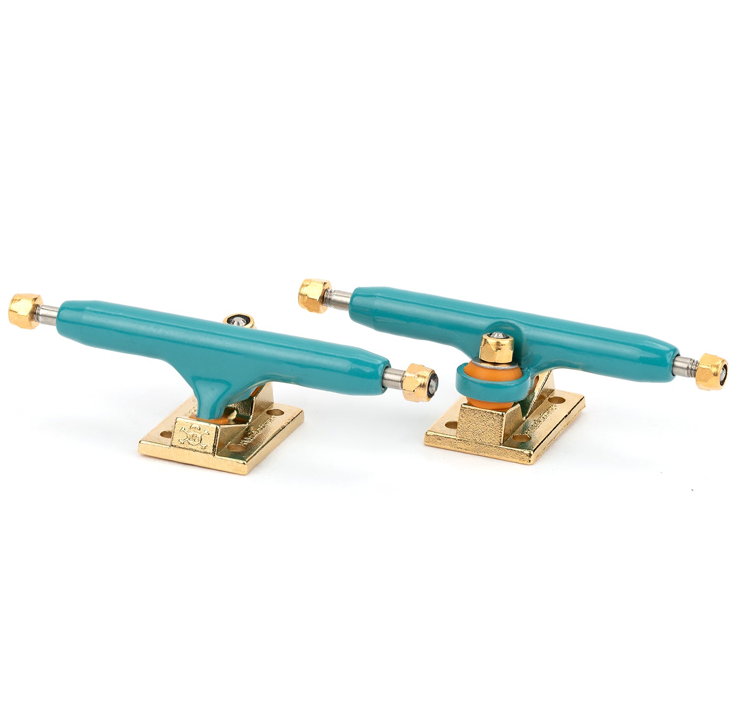 Turquoise/Gold 34mm 3.0 Blackriver Fingerboard Trucks