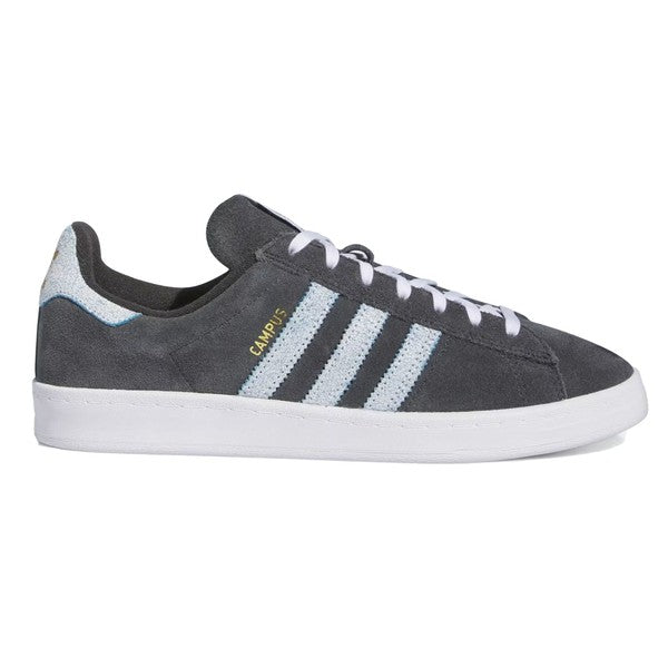 Adidas Campus ADV x Henry Jones Skateboard Shoe - Carbon/White/Light Blue