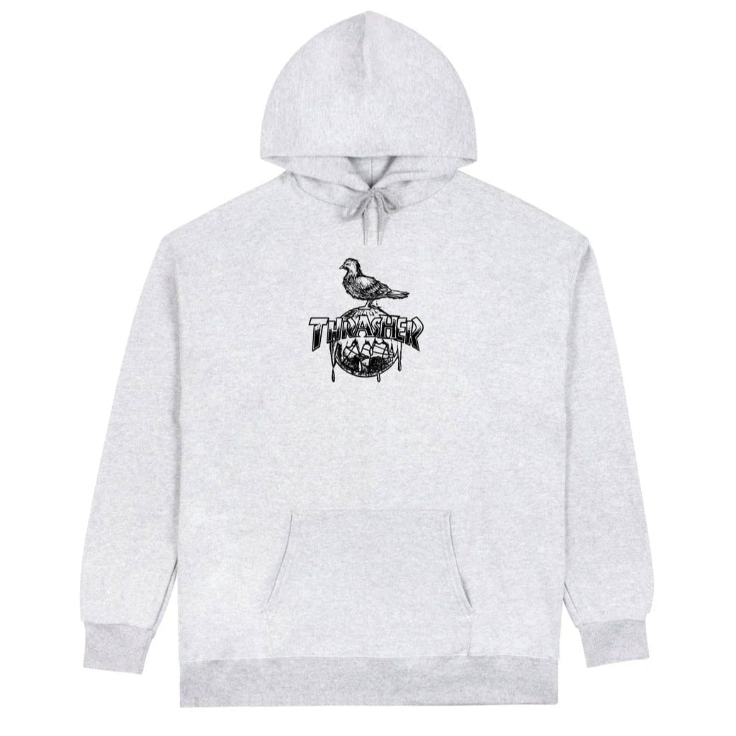 Ash Grey Cover the Earth Antihero x Thrasher Hoodie