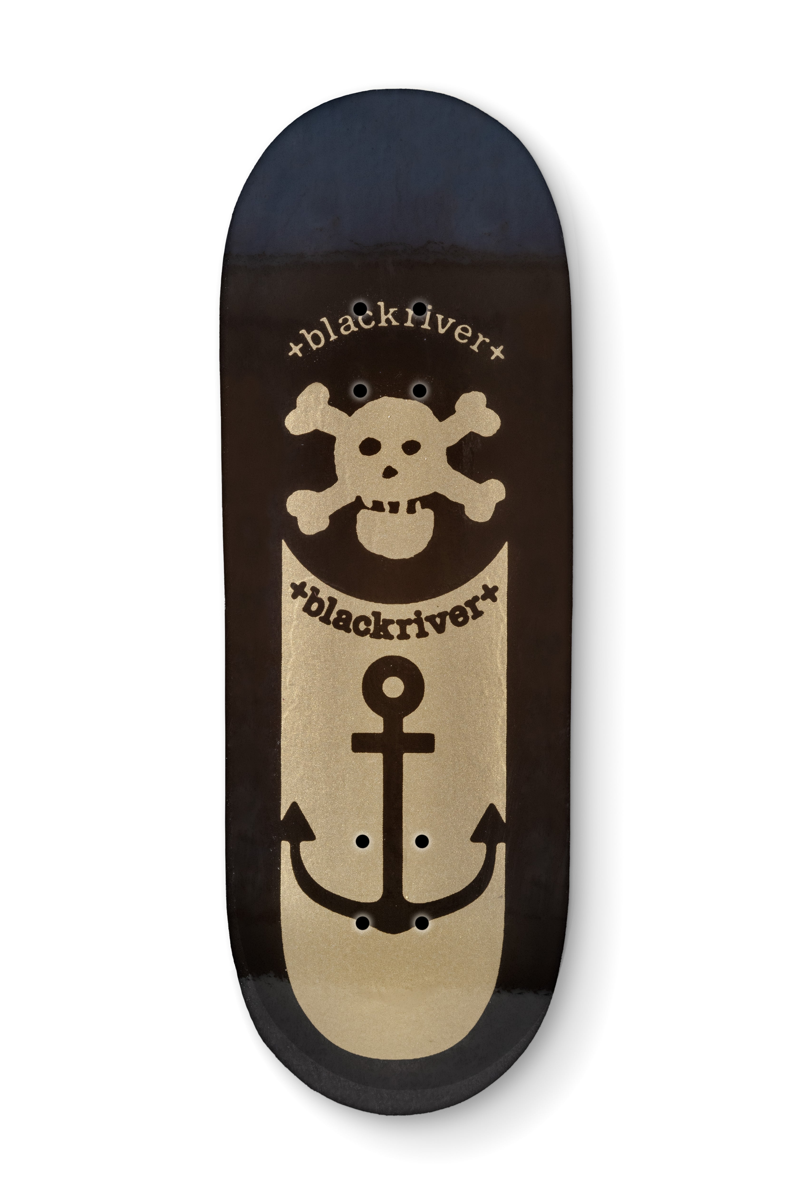 Black Anchor 7Ply Blackriver Fingerboard Deck