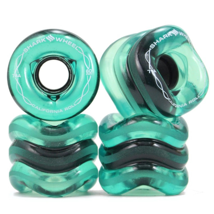 Clear Emerald 60mm Shark Wheels