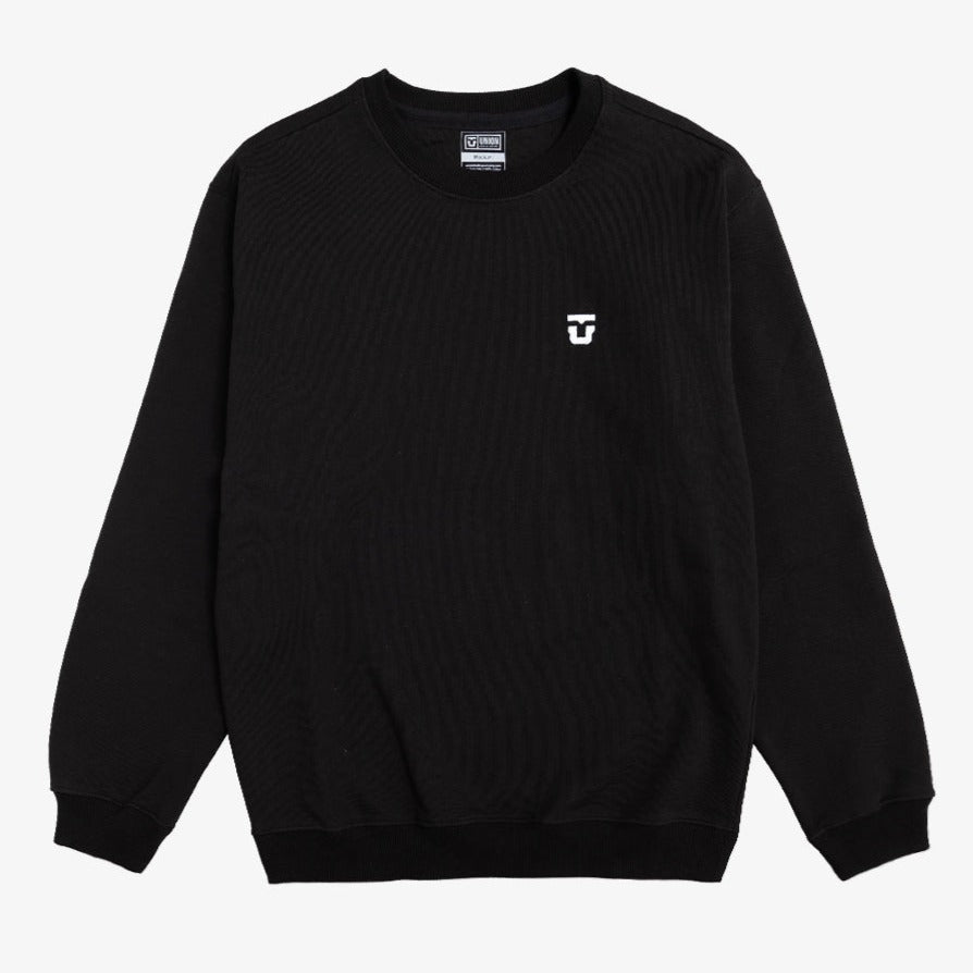 Black Premium Union Bindings Crewneck