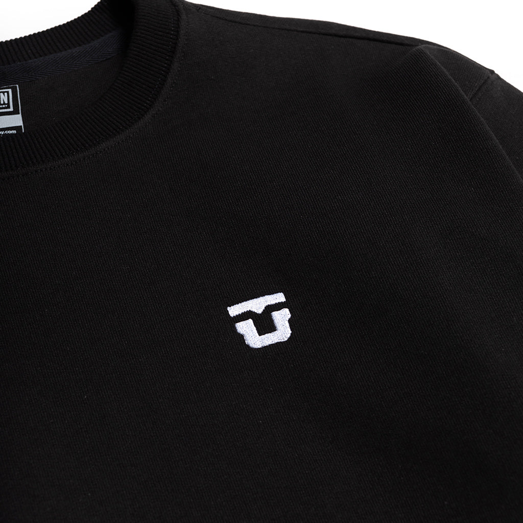 Black Premium Union Bindings Crewneck