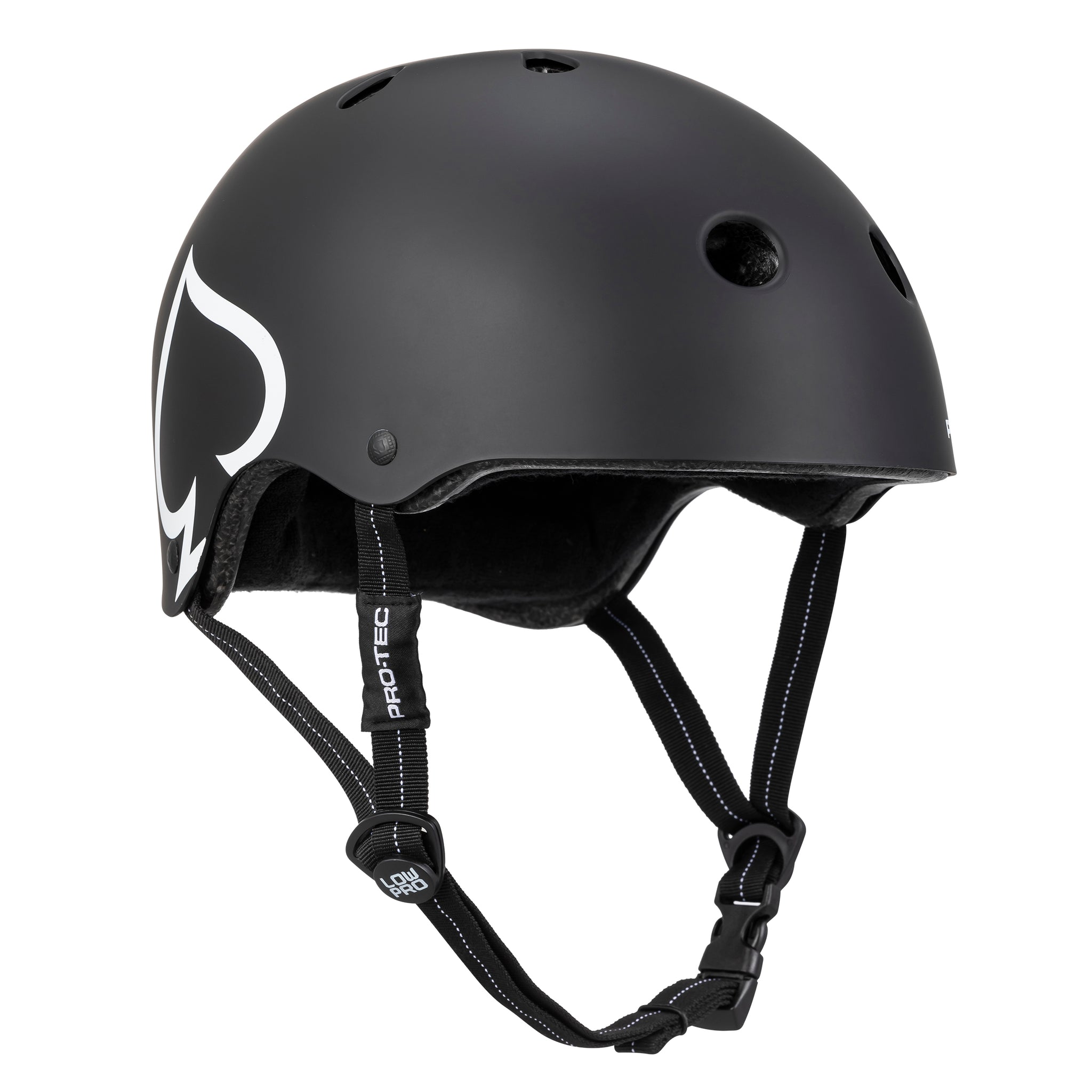 Matte Black Low Pro Certified Pro-Tec Helmet