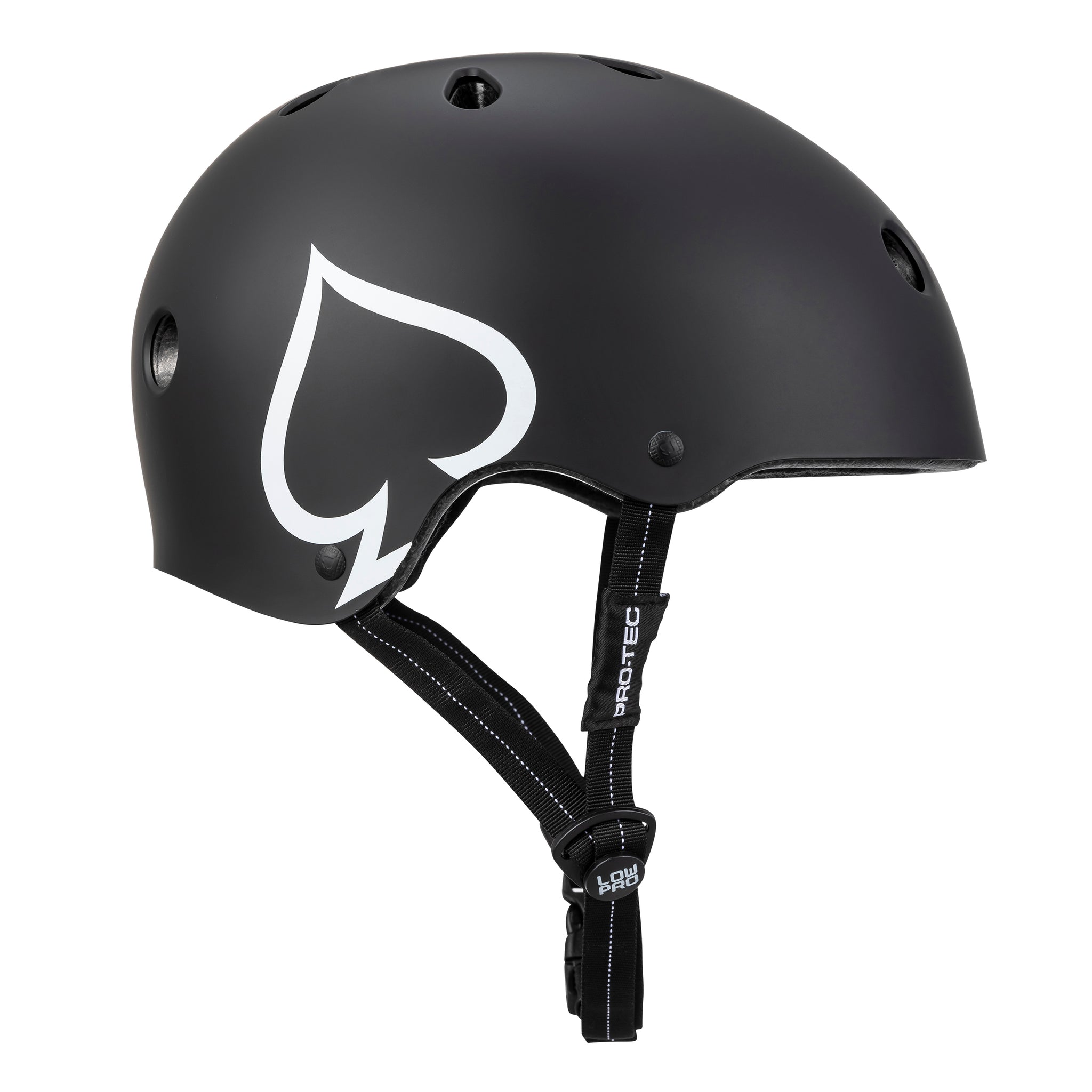 Matte Black Low Pro Certified Pro-Tec Helmet