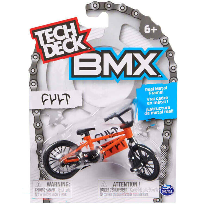 Orange  Cult Finger BMX Tech Deck Bike