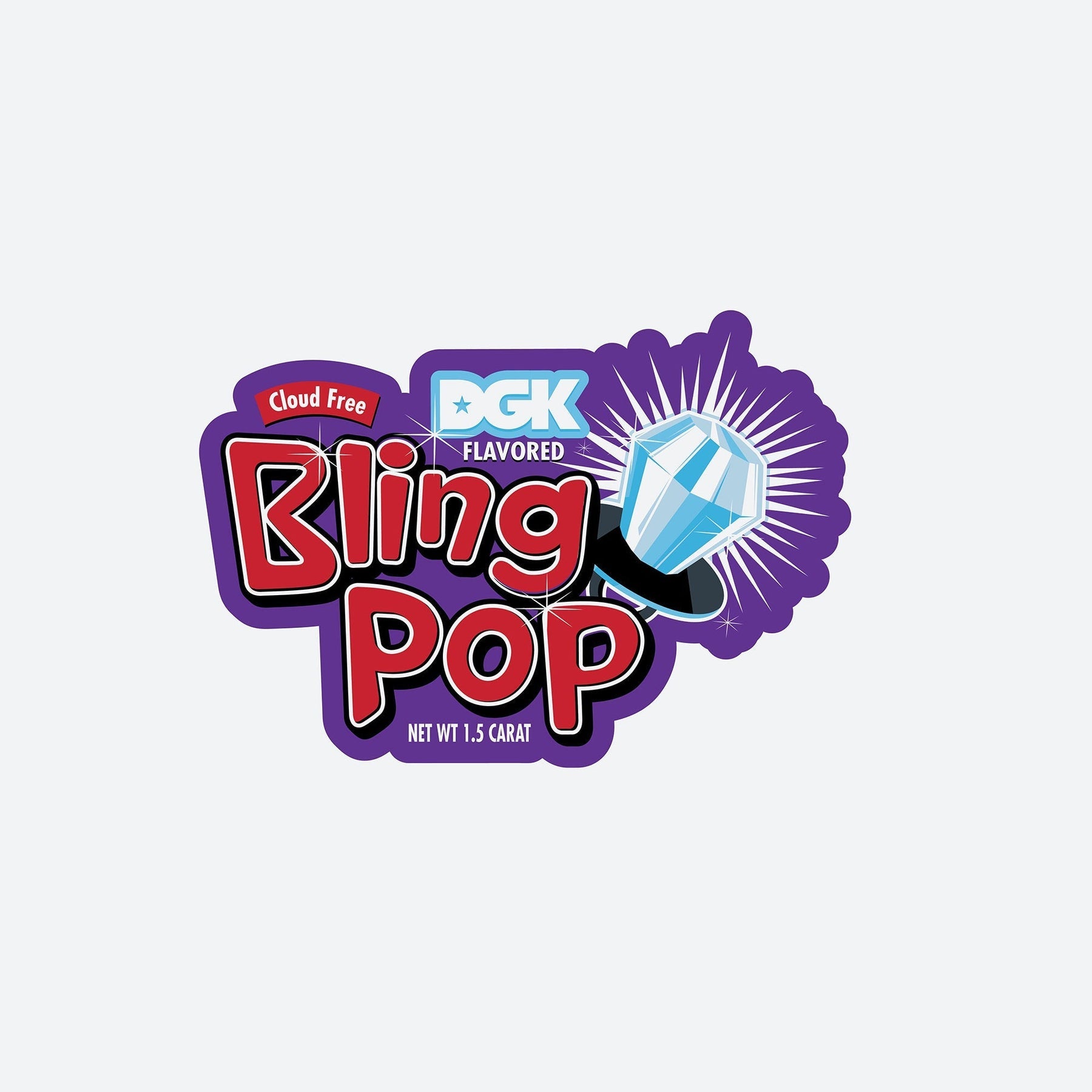 DGK Bling Pop Skateboard Sticker