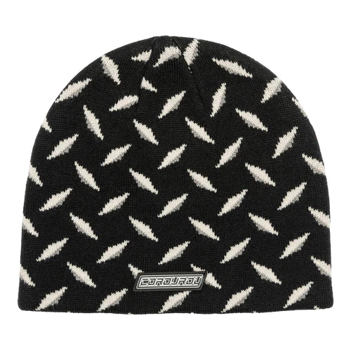 Black Diamond Plate Corduroy Beanie