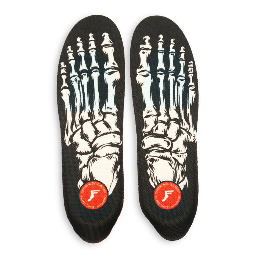 Black Skeleton Action Sports Kingfoam Footprint Insoles