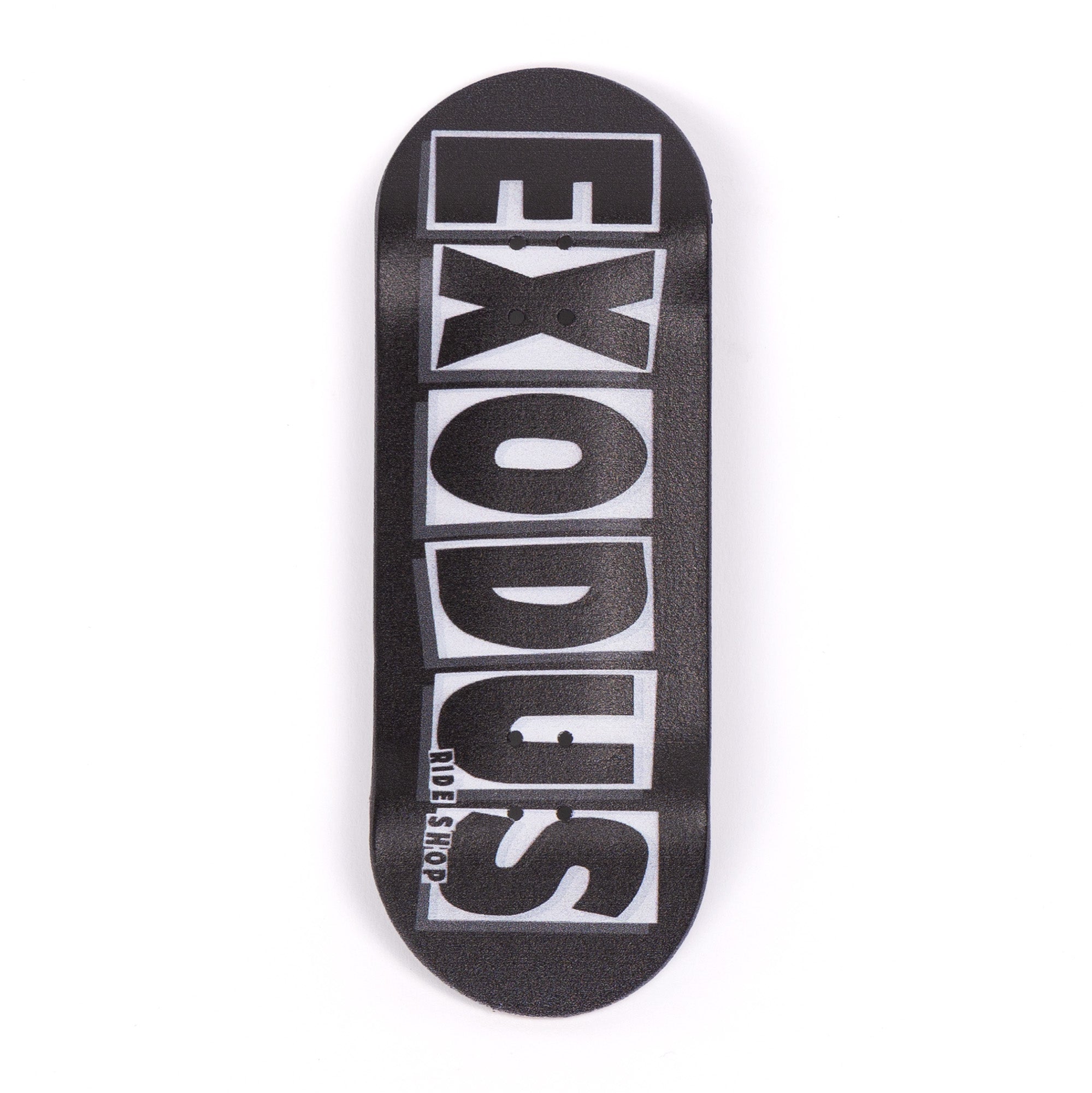 Black Brand Logo Exodus Deep Fingerbaord Deck