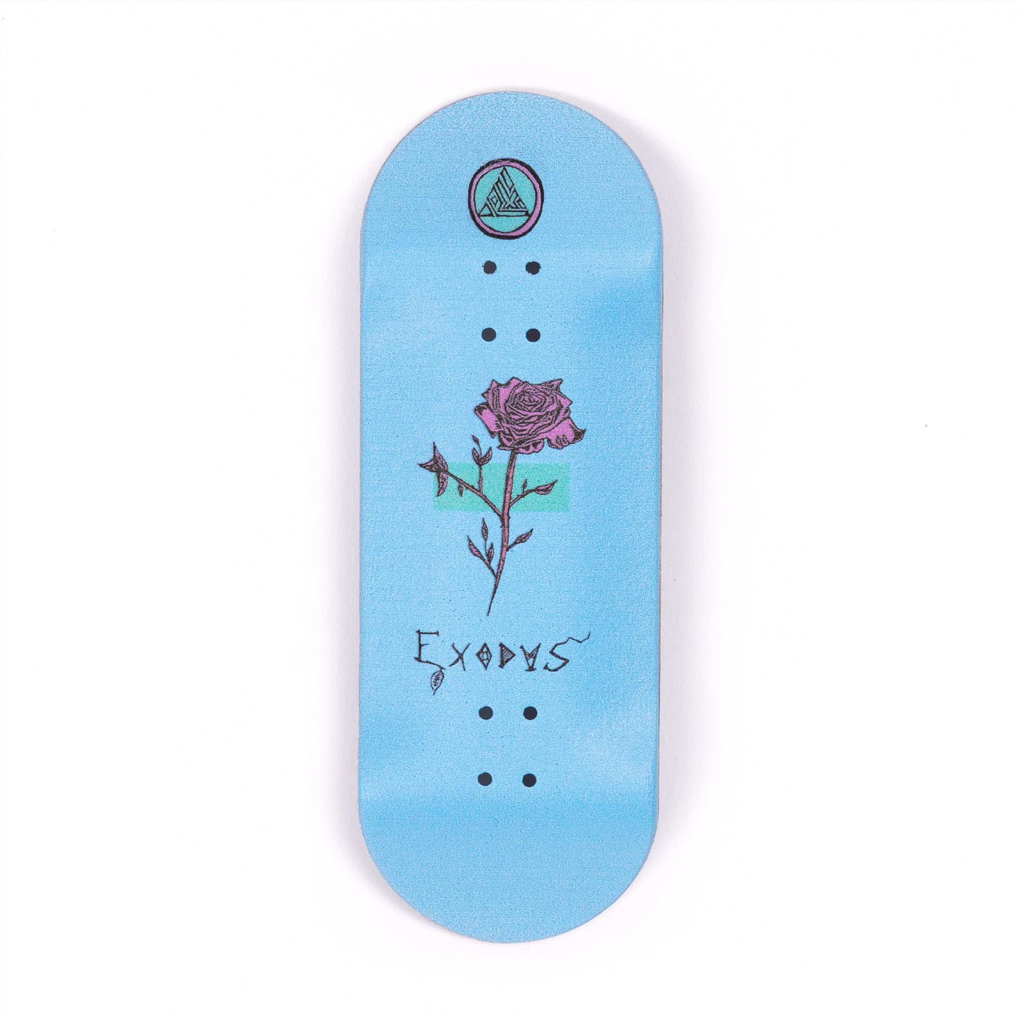 Light Blue Anoixi Bird Exodus Fingerboard Deck