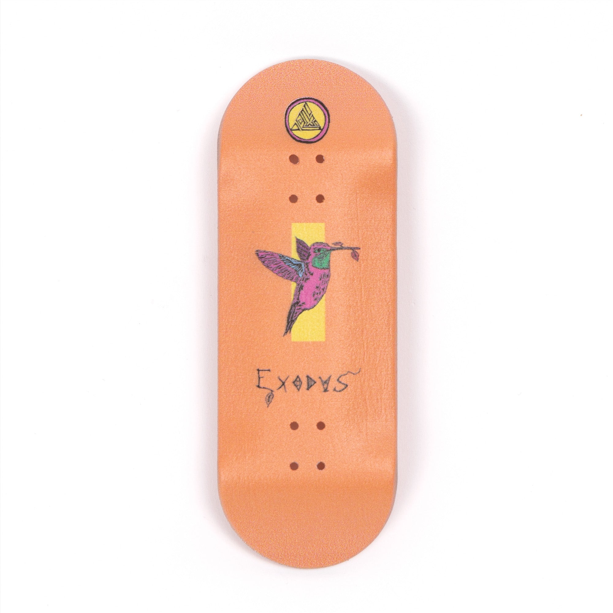 Orange Anoixi Bird Exodus Fingerboard Deck