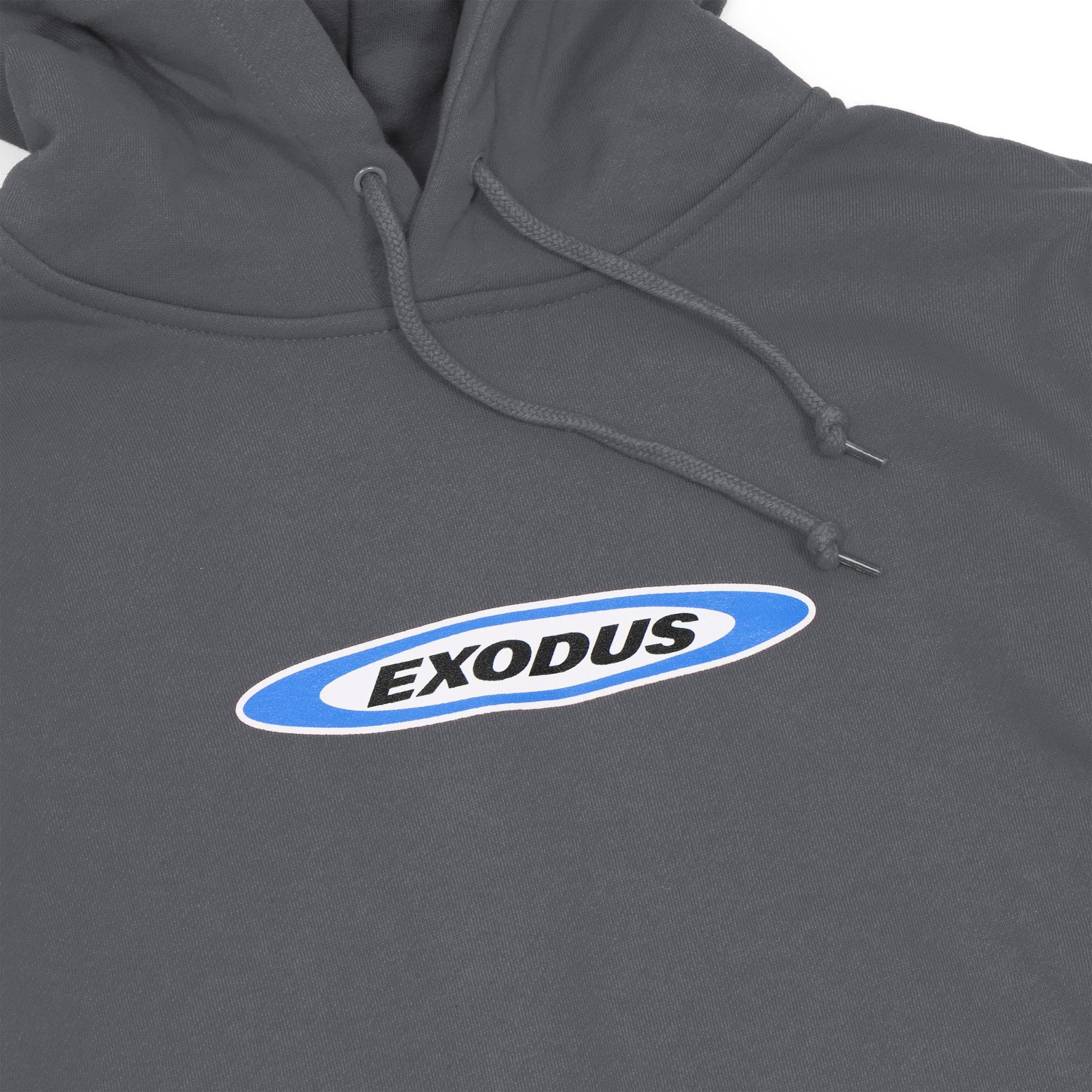 Charcoal Exodus Oval Hoodie Front