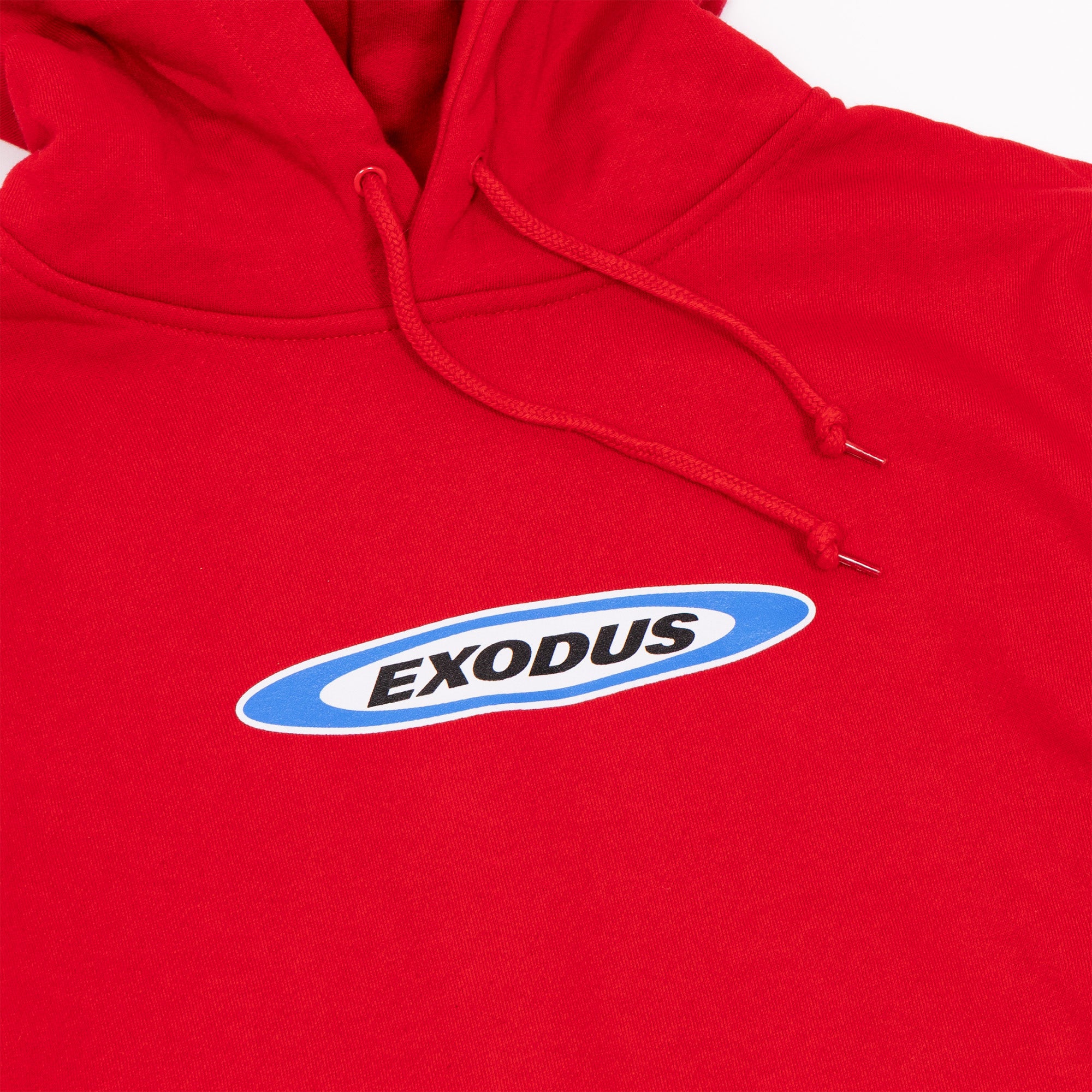 Red Exodus Oval Hoodie Front