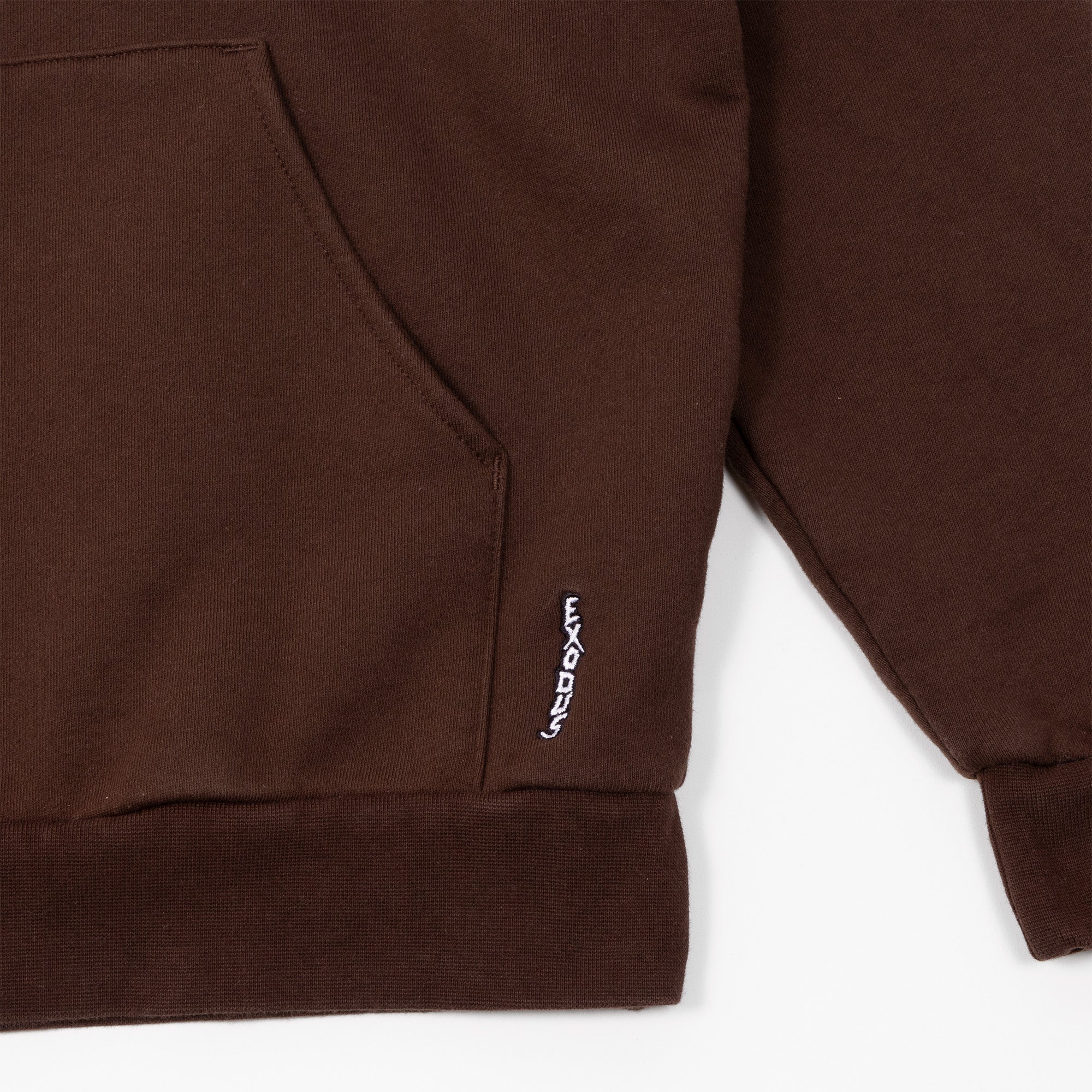 Brown Exodus Skimask Hoodie Embroidery