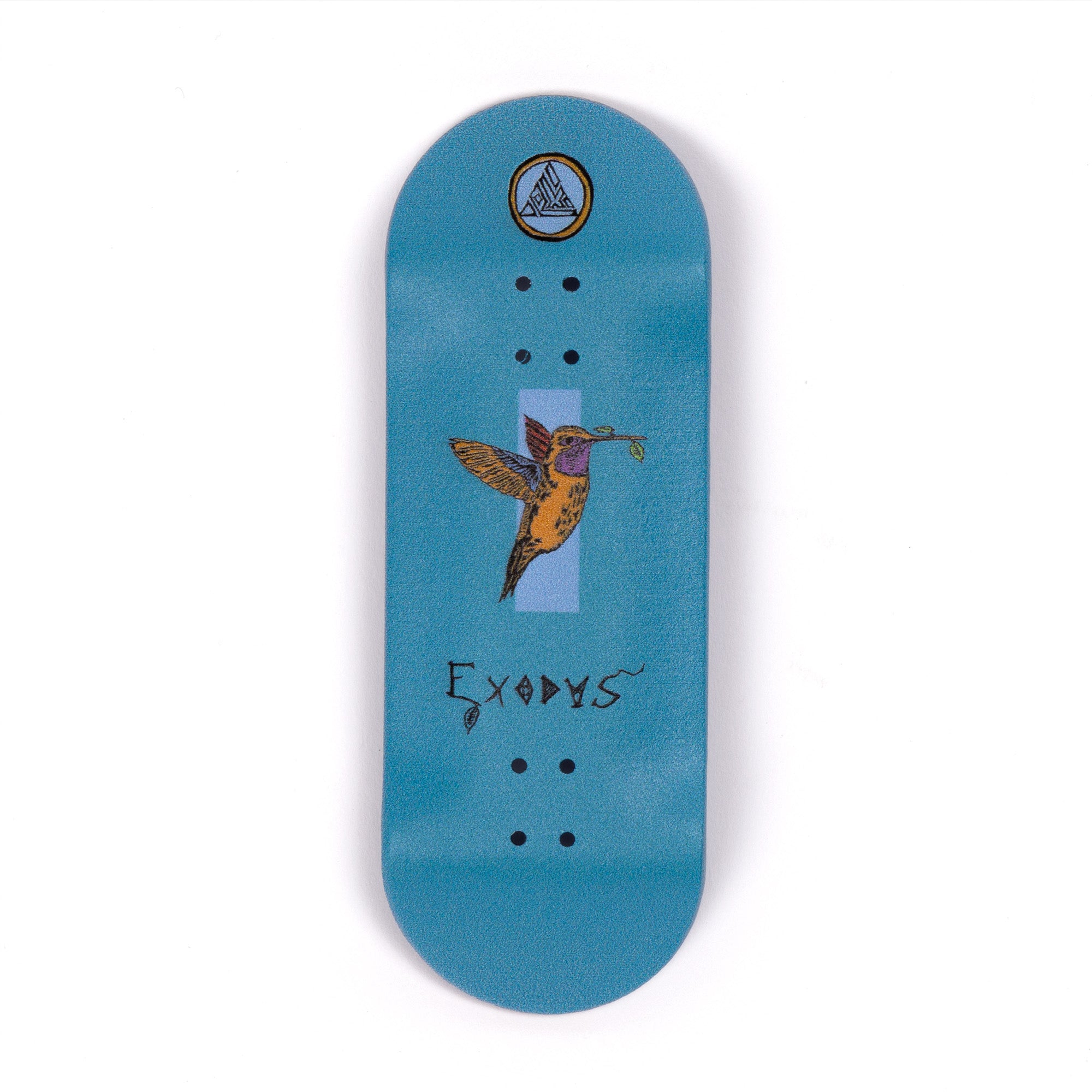 Teal Anoixi Bird Exodus Fingerboard Deck