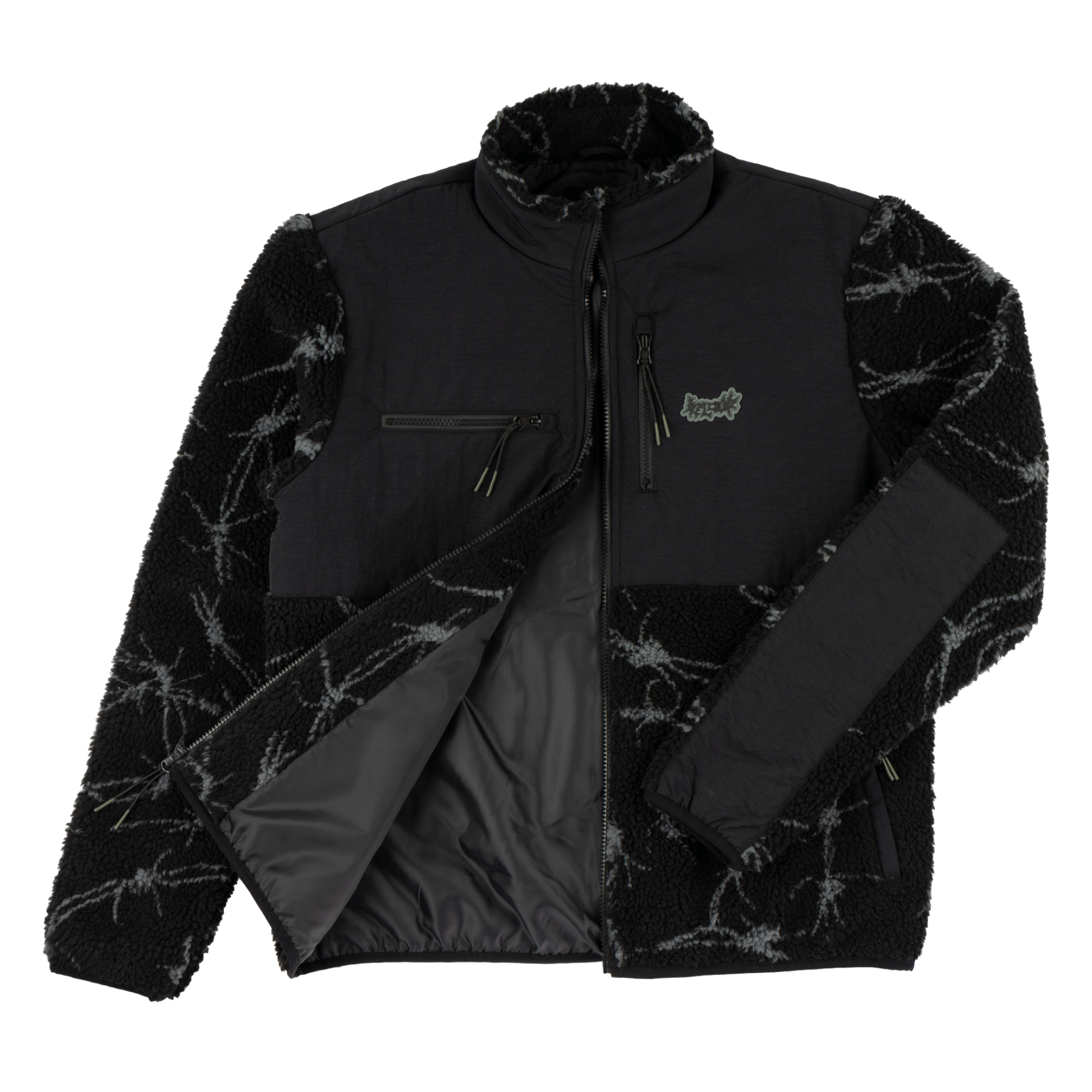 Welcome Wire Full-Zip Sherpa Fleece - Black