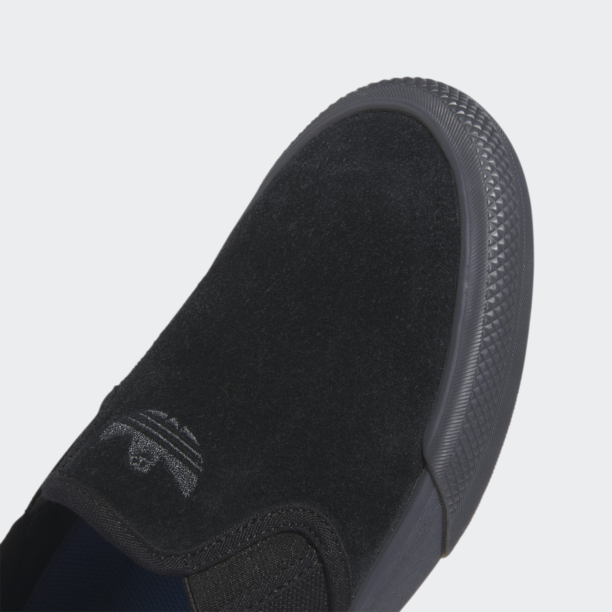 Black/Grey Shmoofoil Adidas Slip Skate Shoe Detail