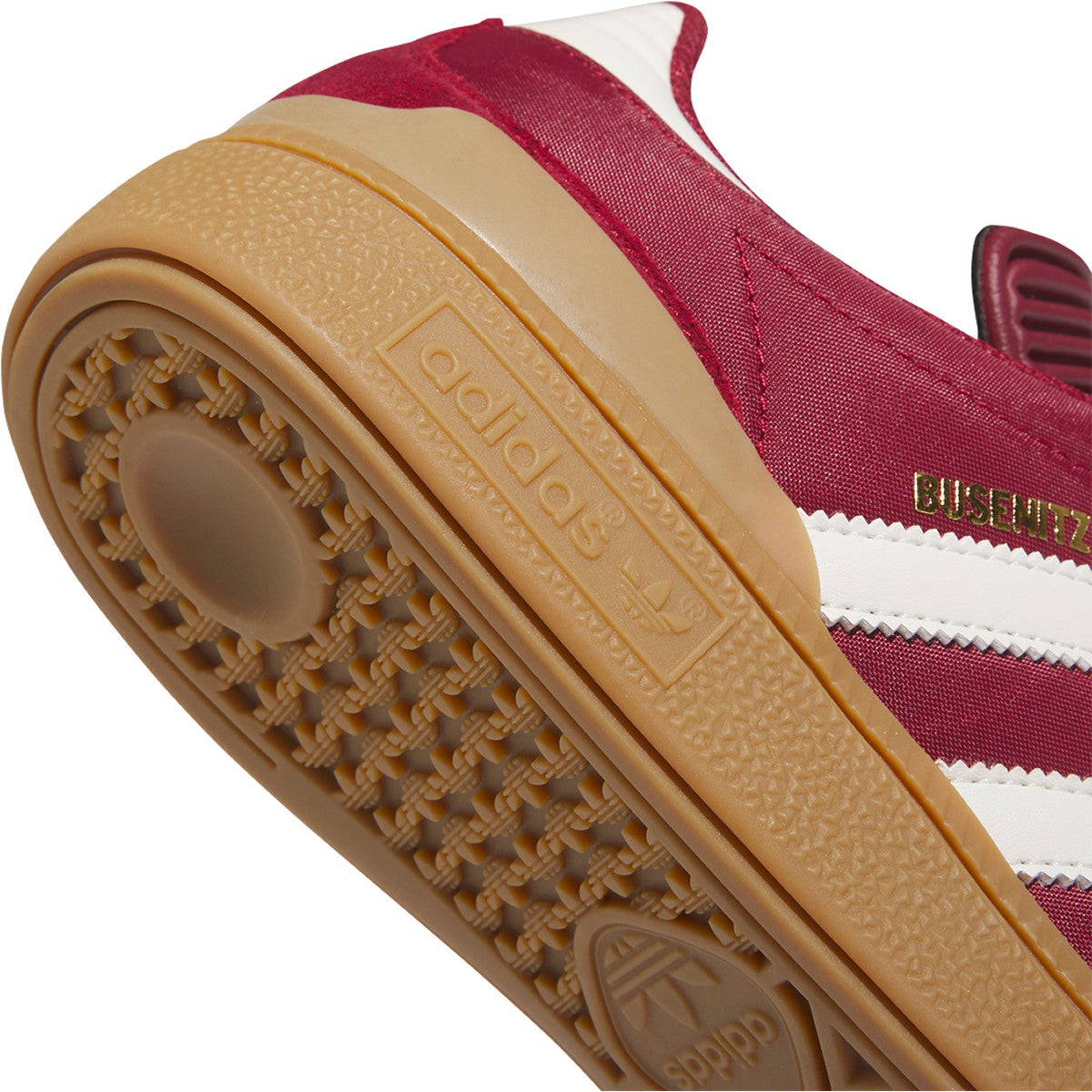 Collegiate Burgundy Busenitz Adidas Skateboarding Shoe Detail