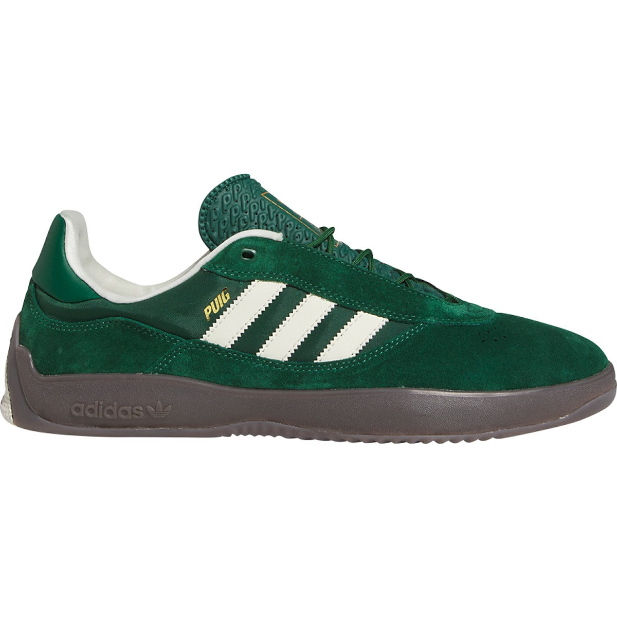 Dark Green/Gum Puig Adidas Skate Shoe