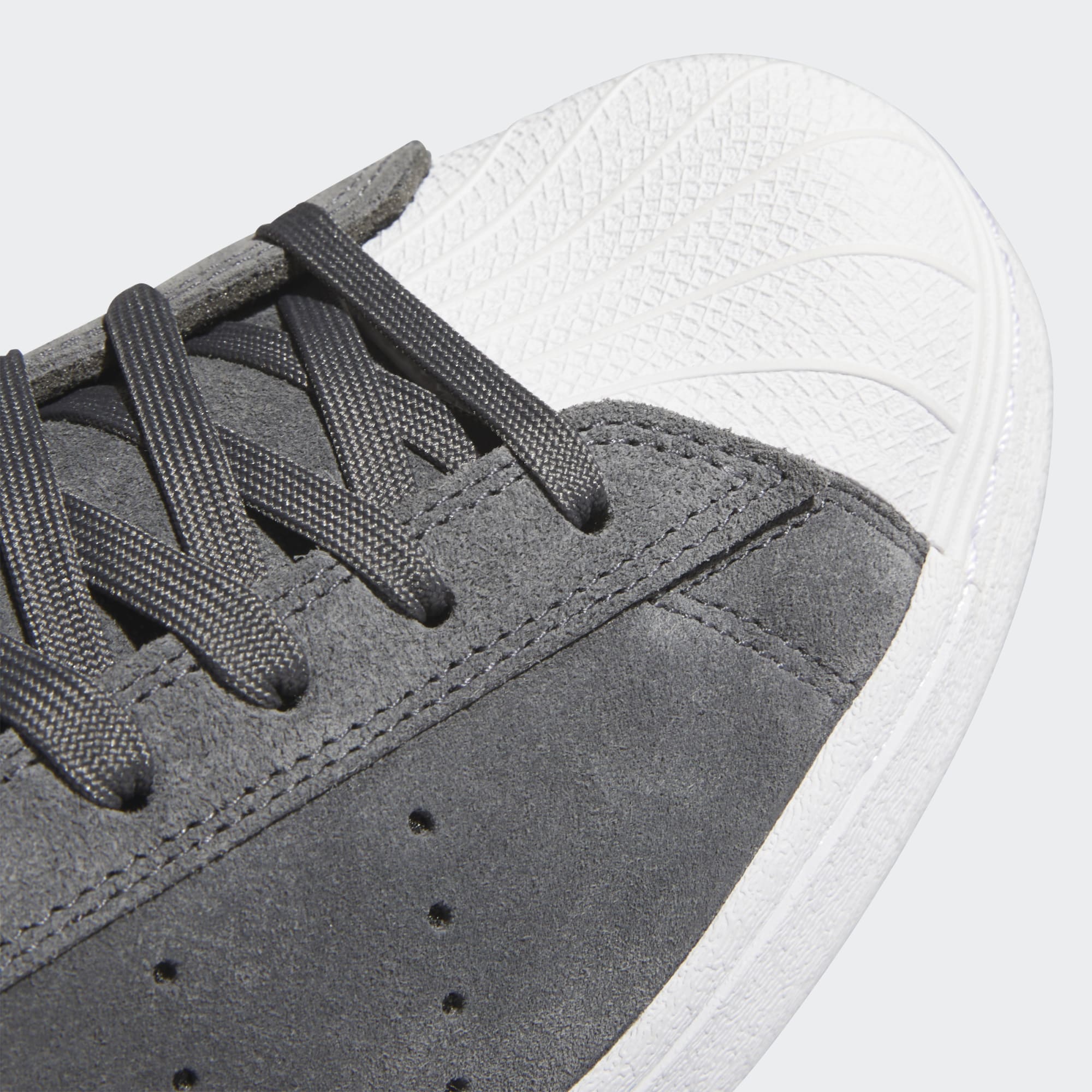 Grey Five Superstar ADV Adidas Skate Shoe Detail