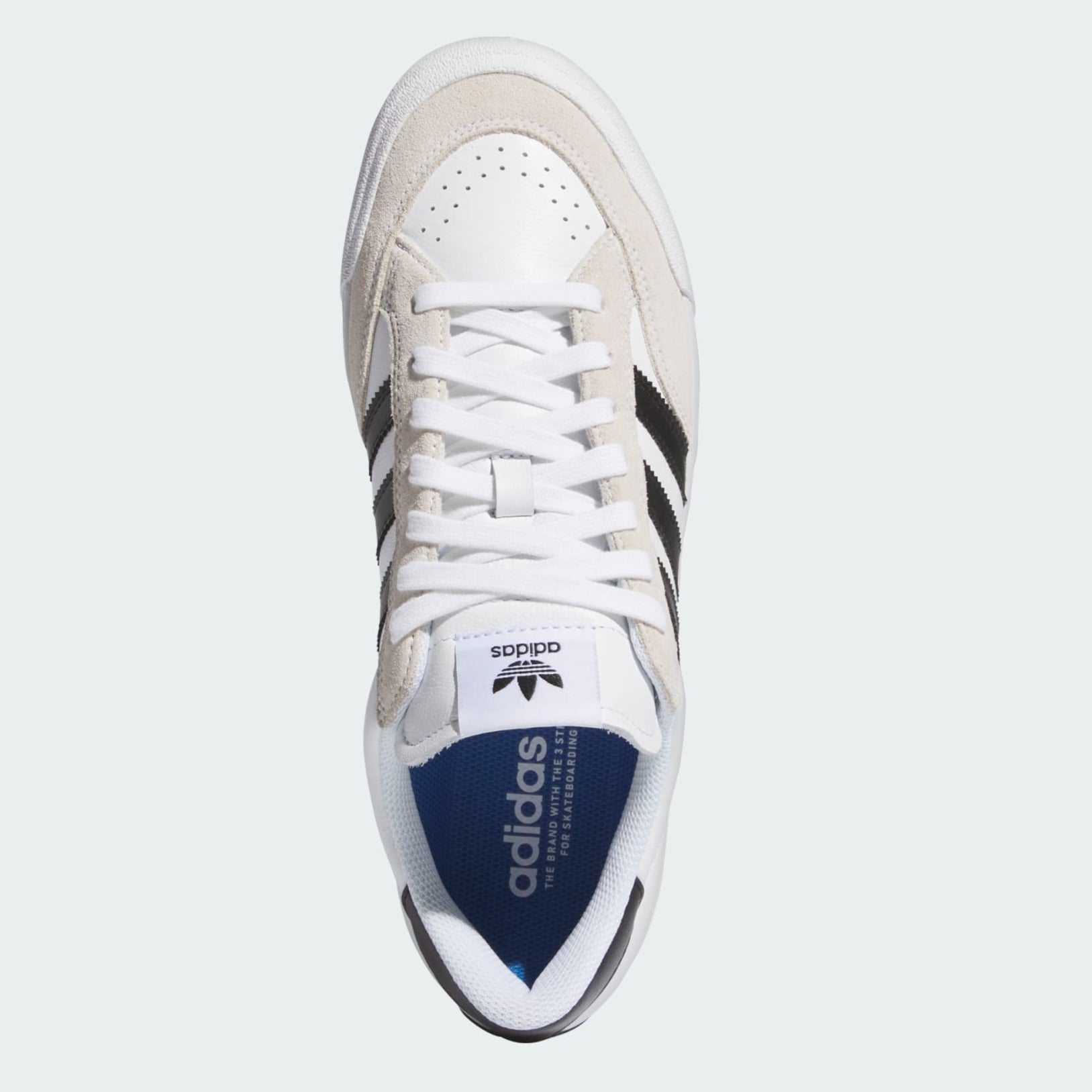 White/Black Nora Vasconcellos Adidas Pro Skate Shoe Top