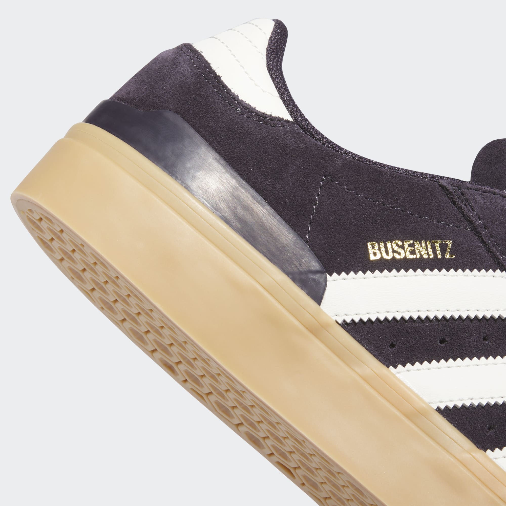 Aurora Black Busenitz Vulc II Adidas Skate Shoe Detail