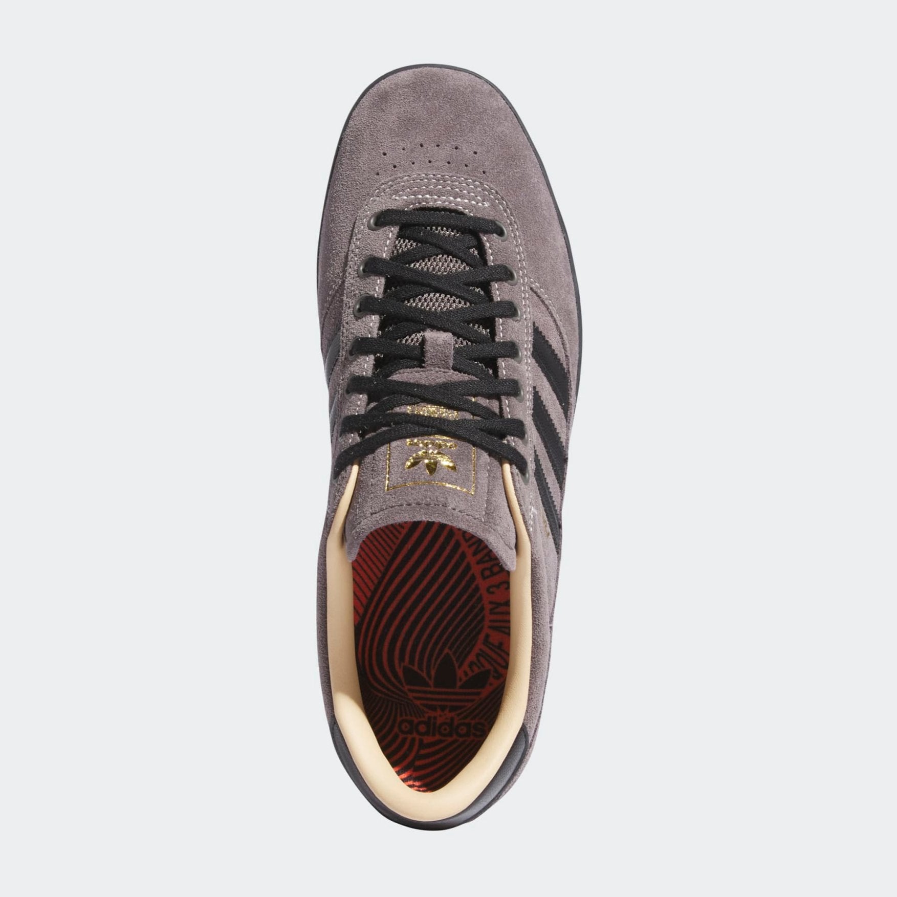 Charcoal Puig Indoor Adidas Skate Shoe Top