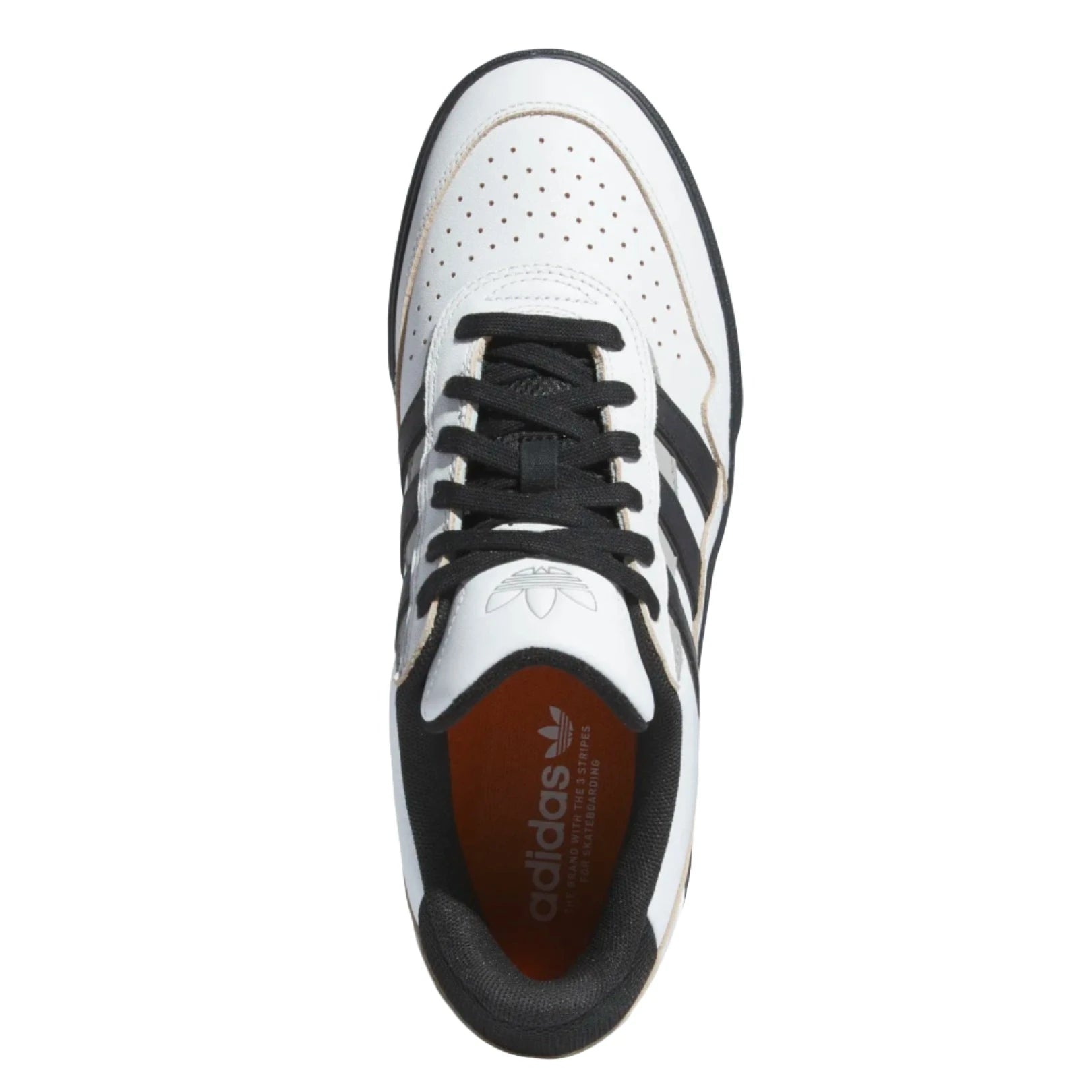 Crystal White Tyshawn II Adidas Skate Shoe Top