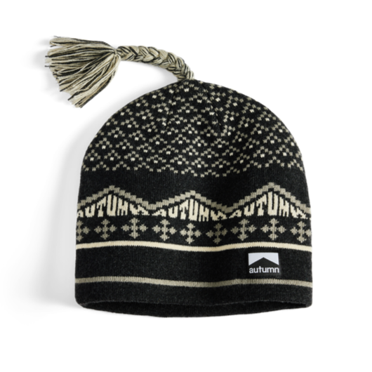 Charcoal Tassle Autumn Beanie