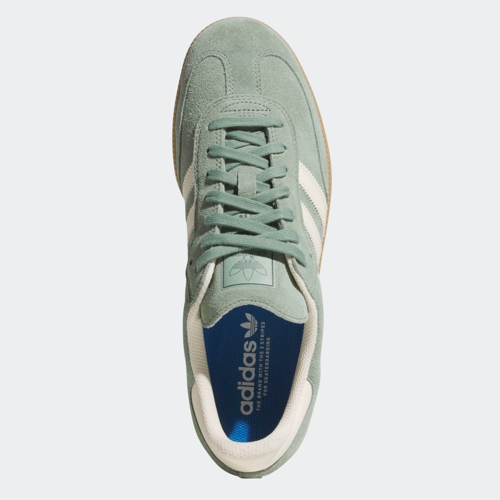 Green Samba ADV Adidas Skate Shoe Top