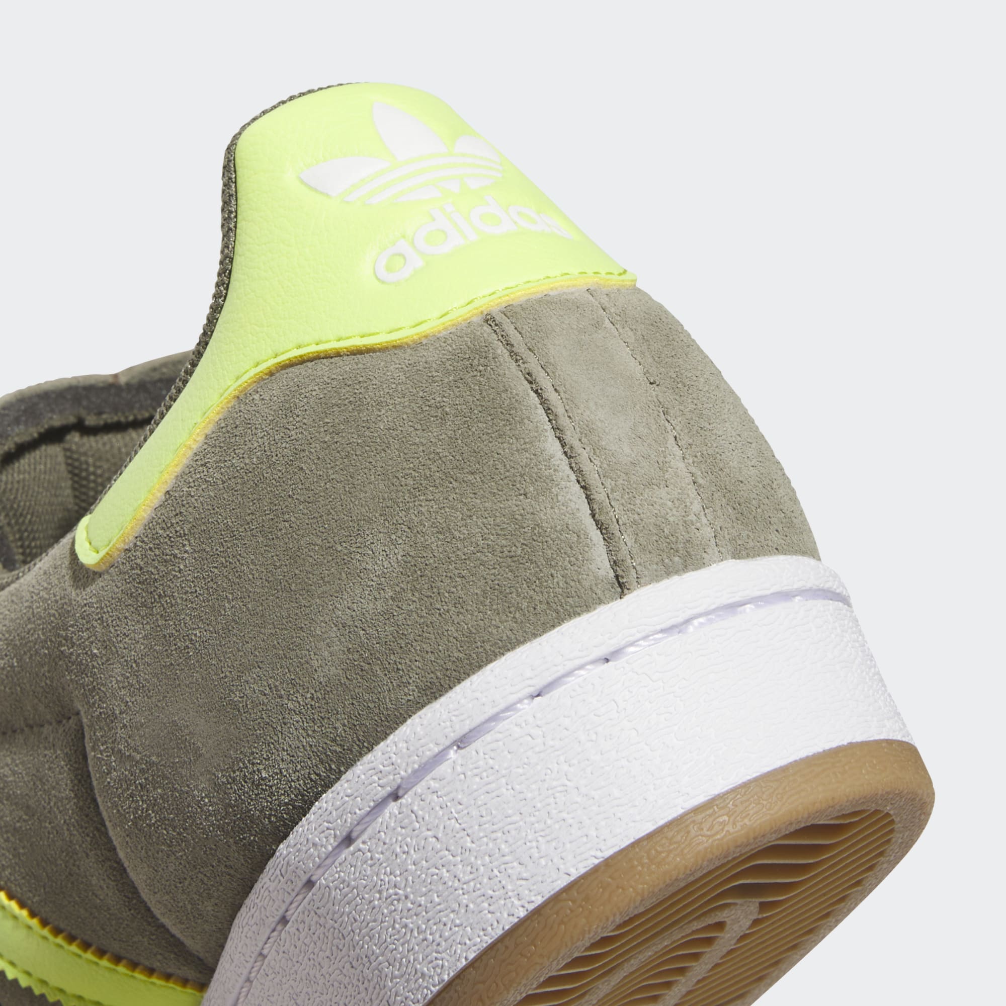 Olive Strata Superstar ADV Adidas Skate Shoe Detail