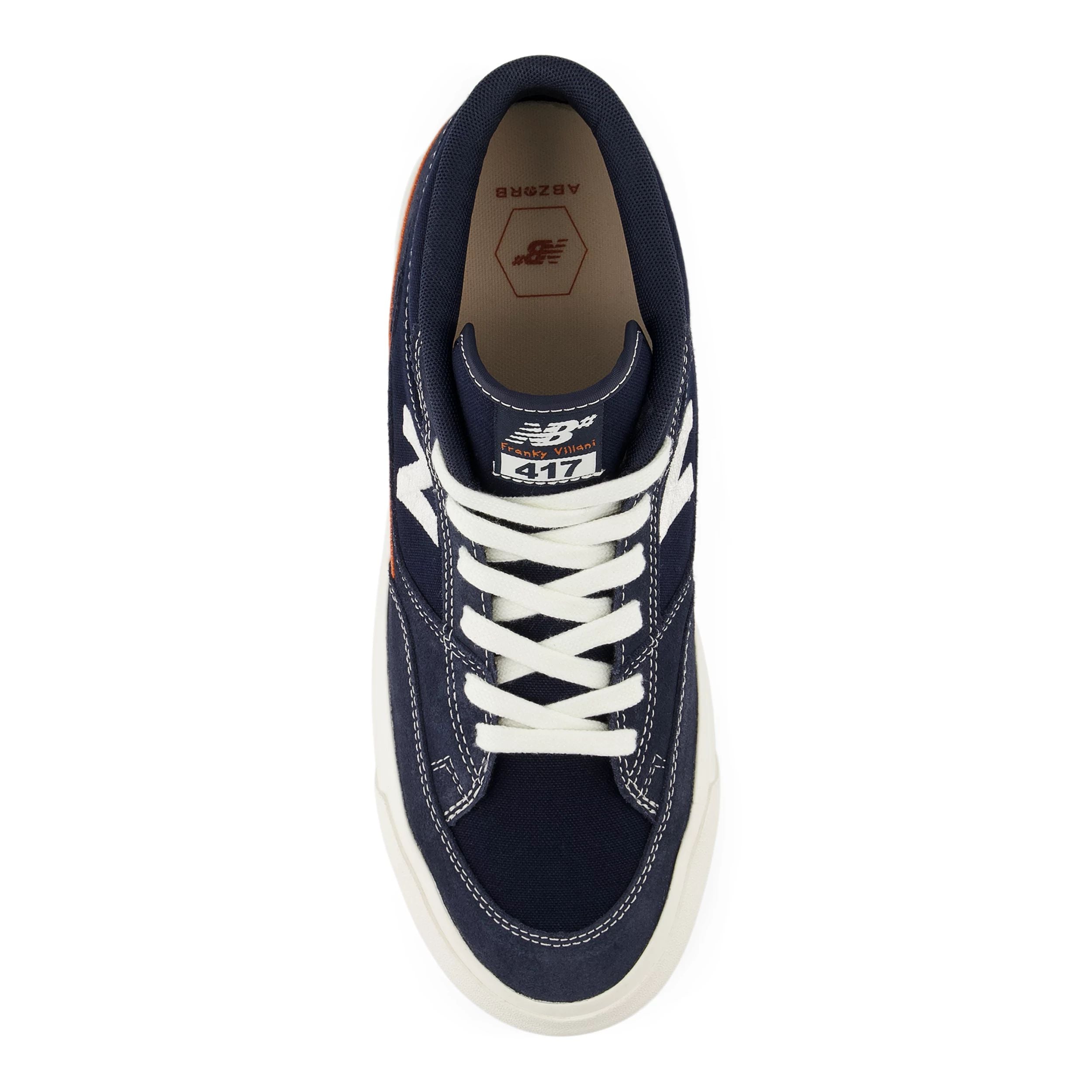 Navy/Orange NM417 Villani NB Numeric Skate Shoe Top