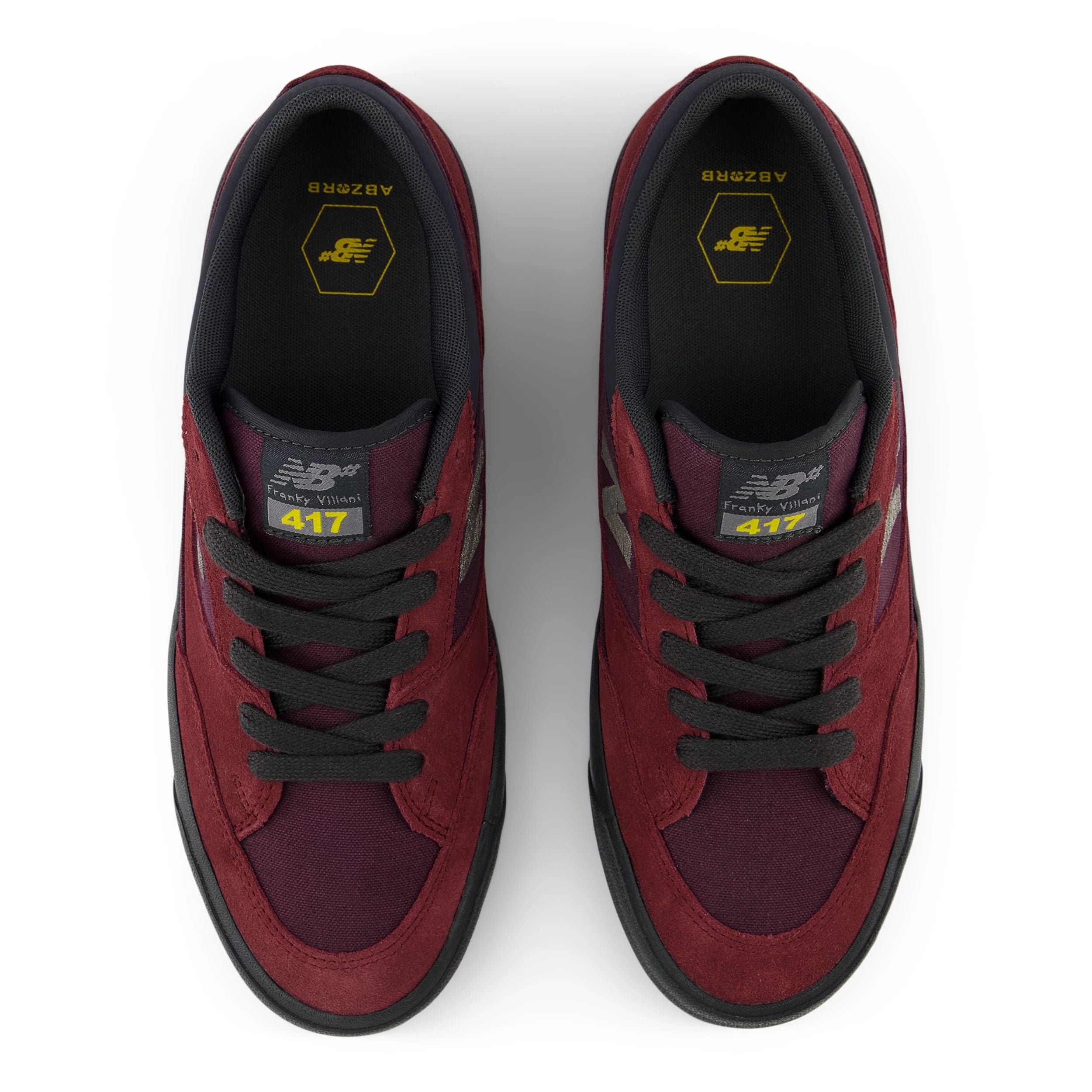 Burgundy NM417 Villani Low NB Numeric Skate Shoe Top