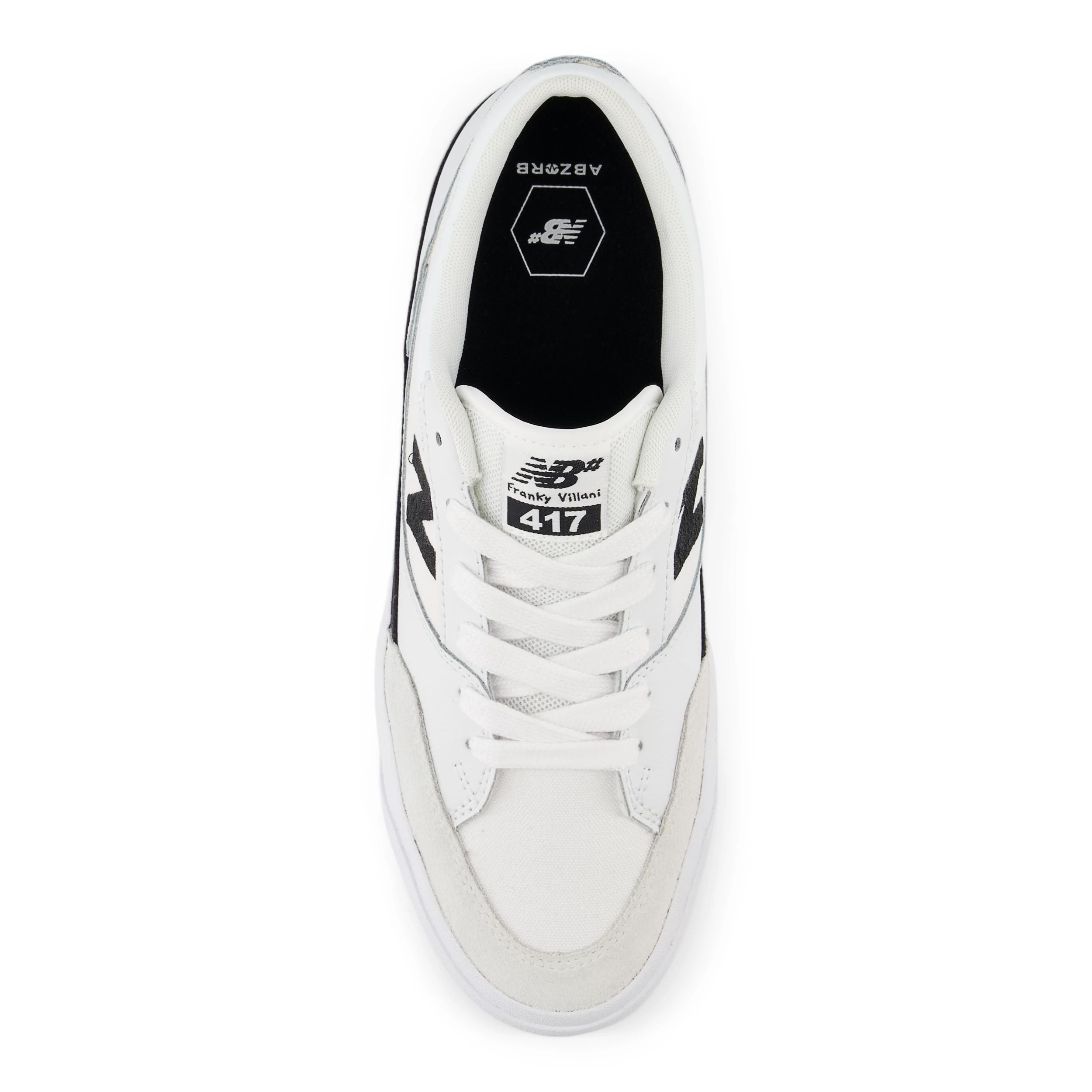 White NM417 Villani Low NB Numeric Skate Shoe Top