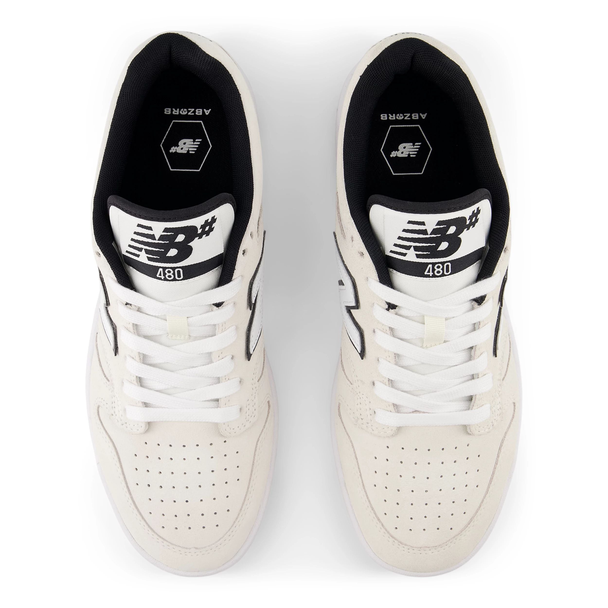 Cream/White NM480 NB Numeric Skate Shoe Top