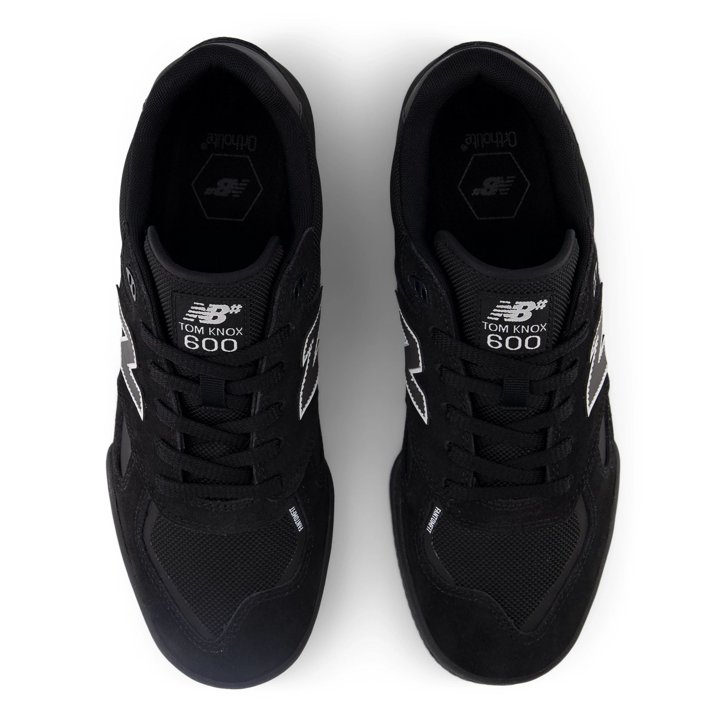 Black/Black NM600 Tom Knox NB Numeric Skate Shoe Top