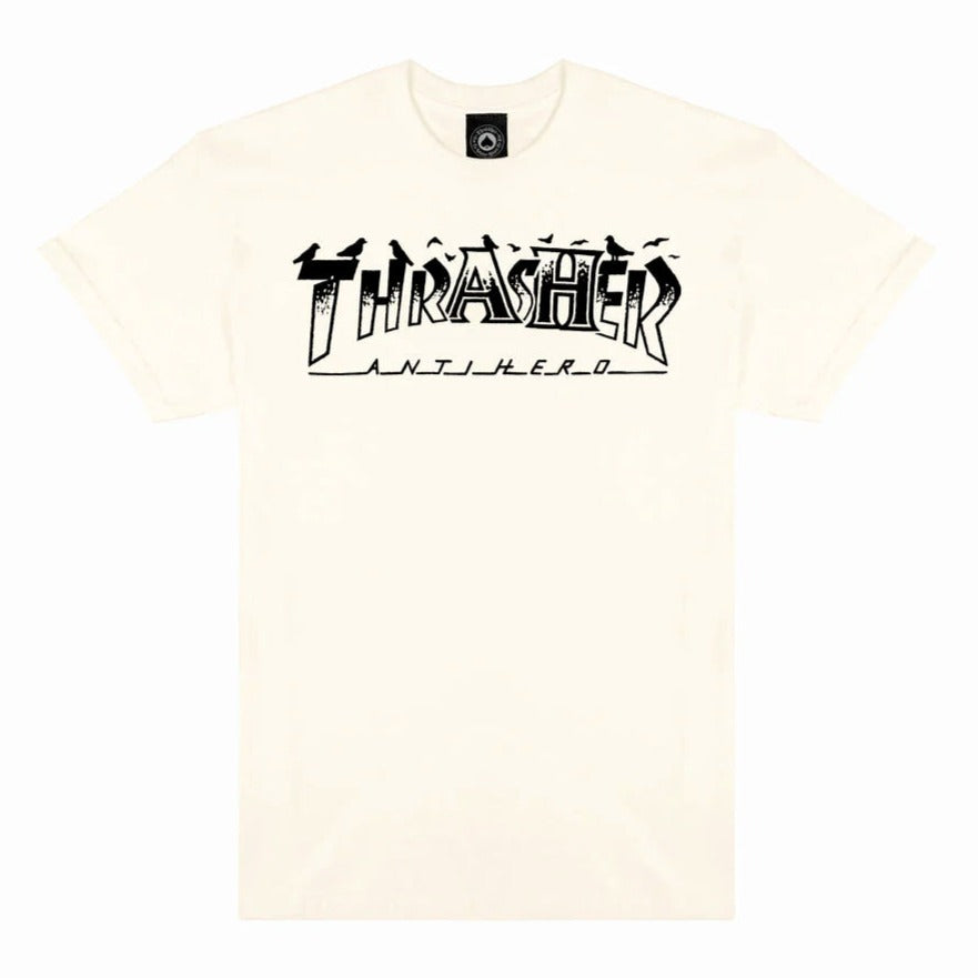 Thrasher x Antihero Pigeon Mag Tee - Natural