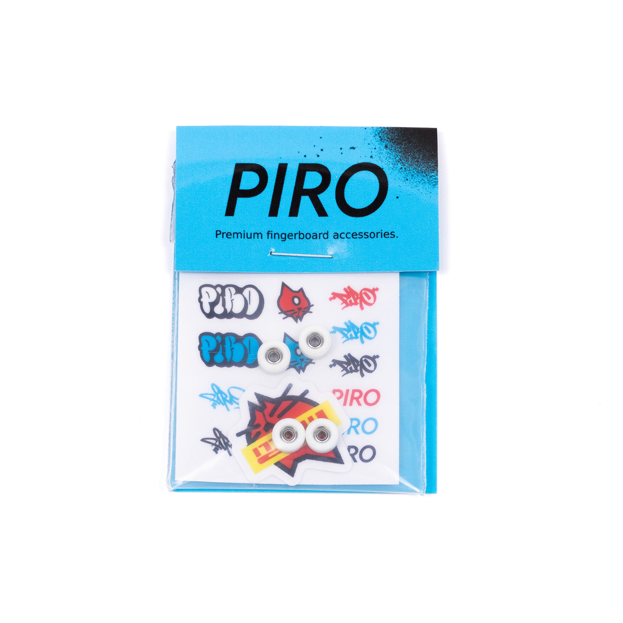 Piro White Performance Mini Fingerboard Wheels Package