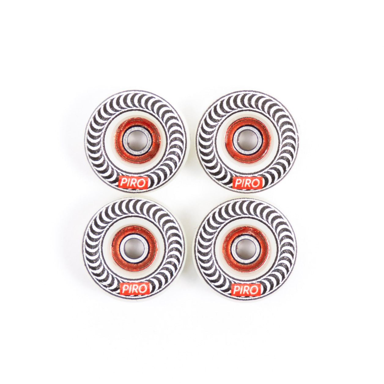 Swirl Piro Fingerboard Wheels With Reds