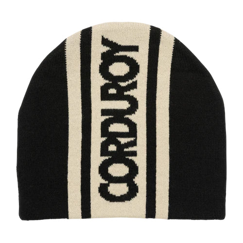 Black Rally Corduroy Beanie