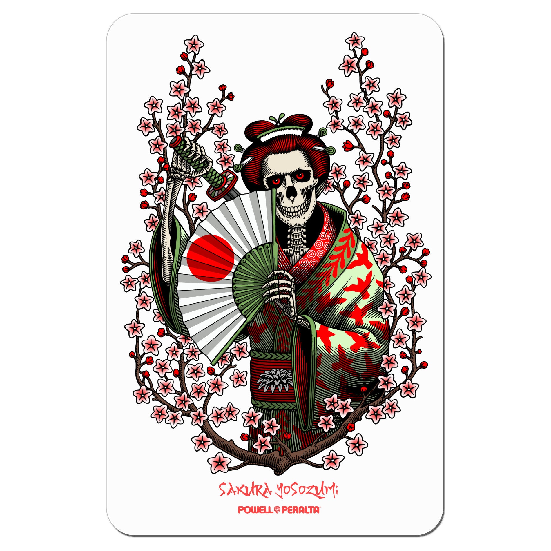 Powell Peralta Sakura Yosozumi Samurai Sticker