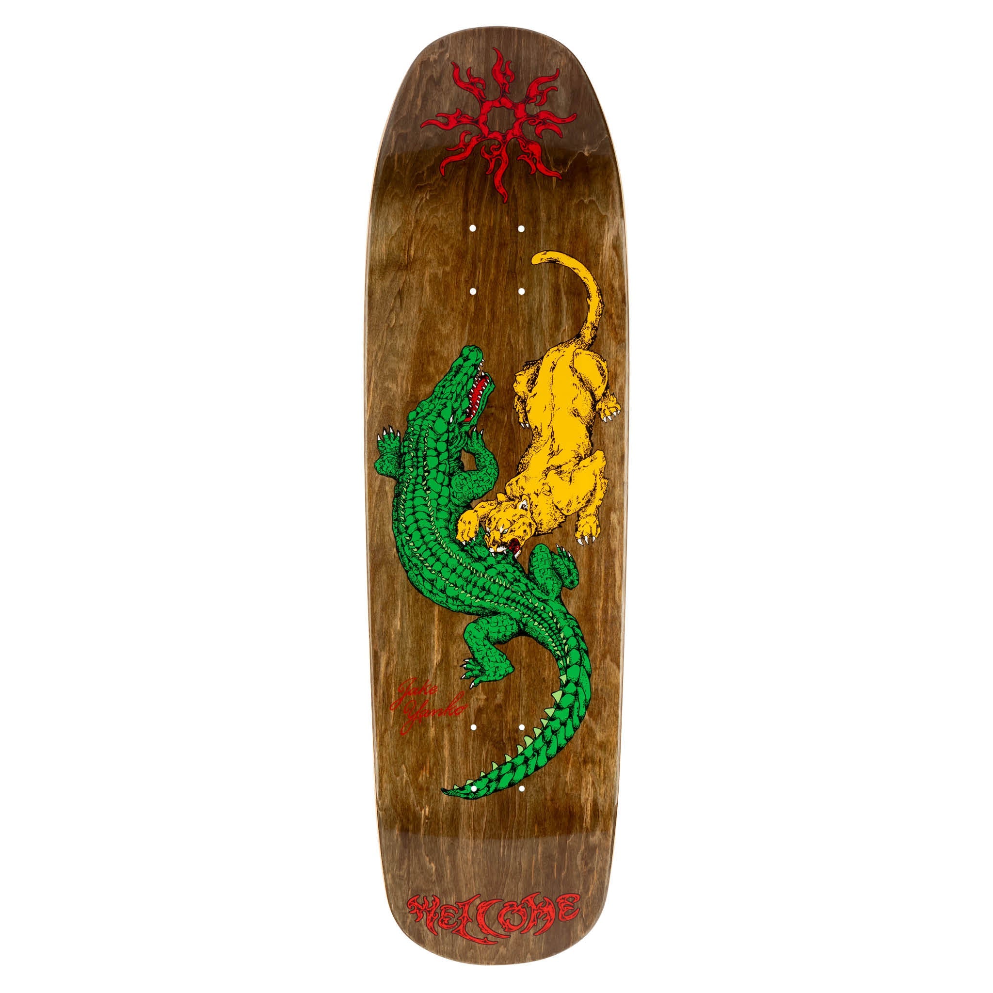 Jake Yanko Swamp Fight On Panther Welcome Skateboard Deck