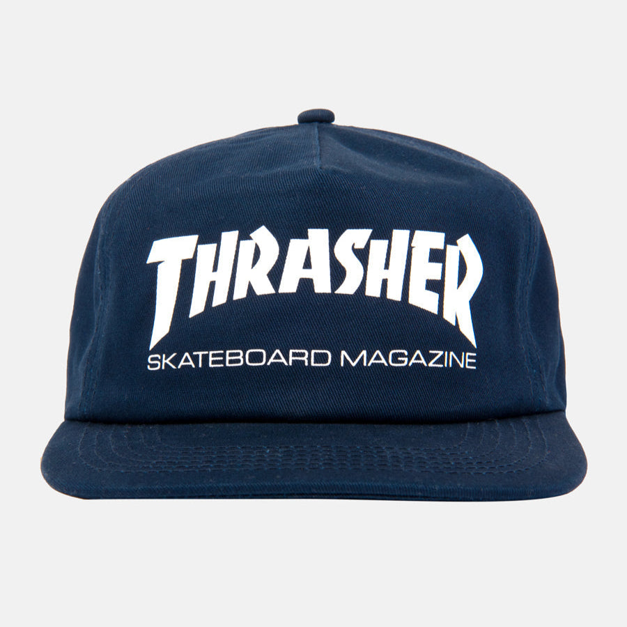 Navy/White Skate Mag Thrasher Snapback